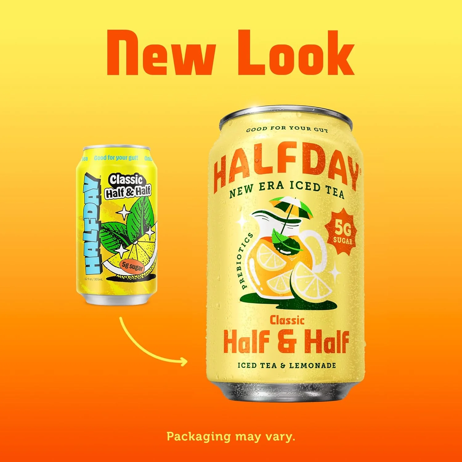HALFDAY Prebiotic Iced Tea, Half & Half, 12oz (Pack of 12) - Image 3