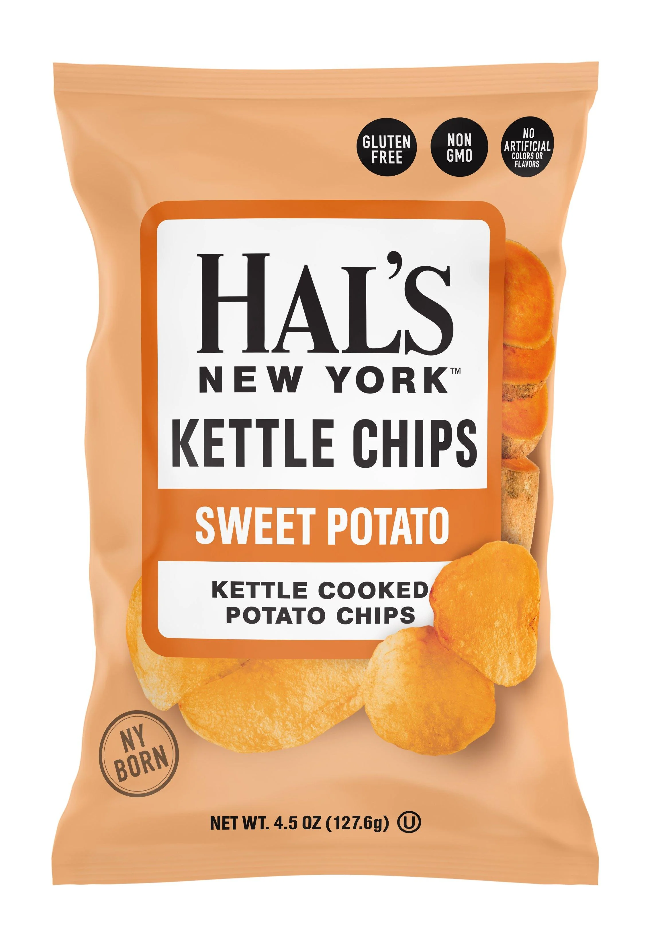 Hal's New York Kettle Cooked Potato Chips, Sweet Potato, 4.5oz - Multi Pack - Image 2