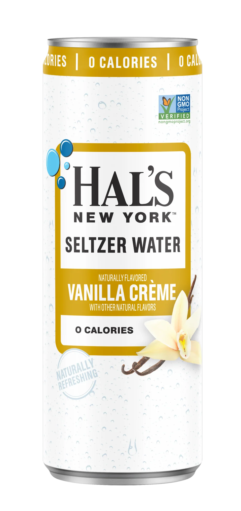 Hal's New York Seltzer Water, Vanilla Creme, 12oz Slim Cans (Pack of 24) - Image 3