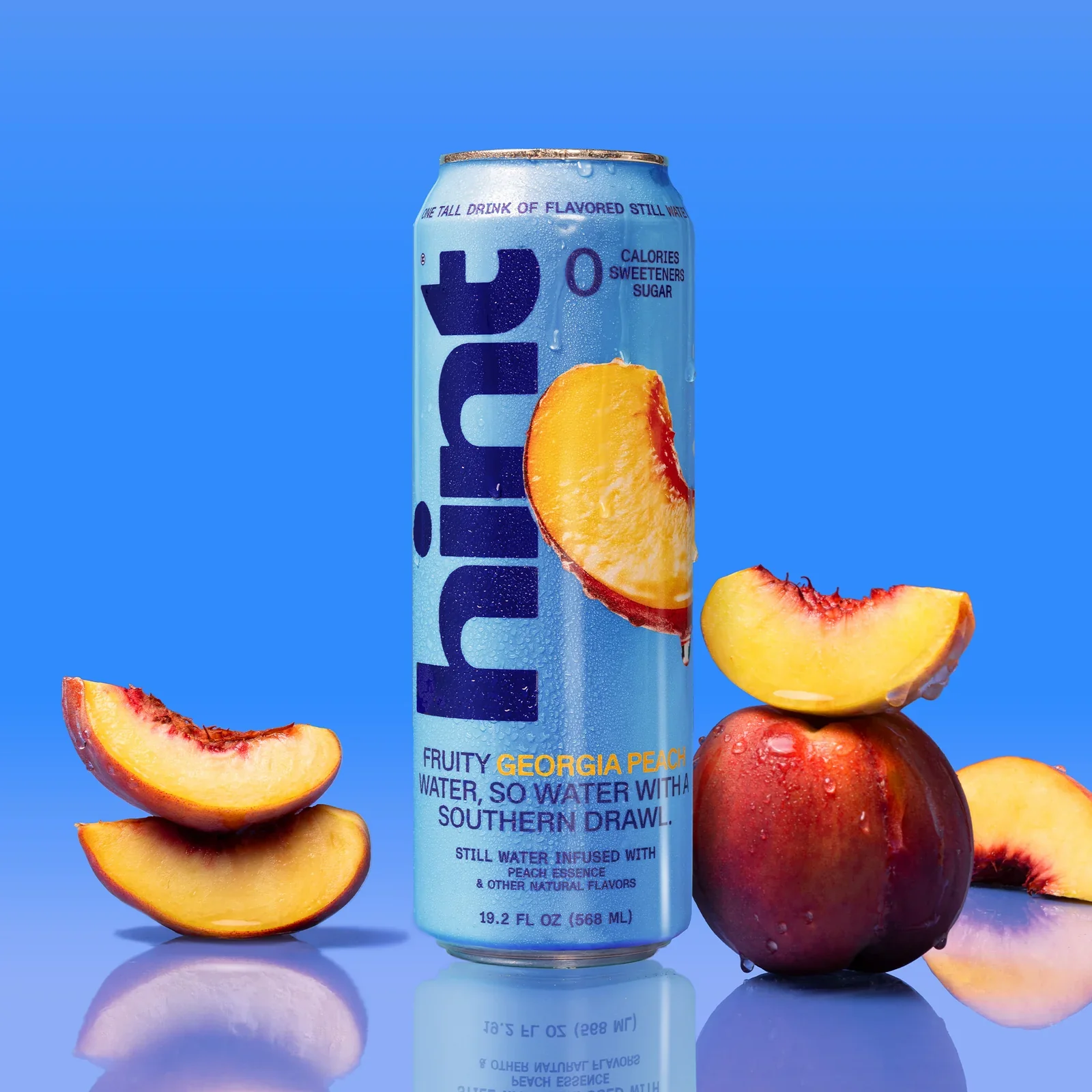 Hint Fruit-Infused Water, Georgia Peach, 19.2oz (Pack of 12) - Image 2
