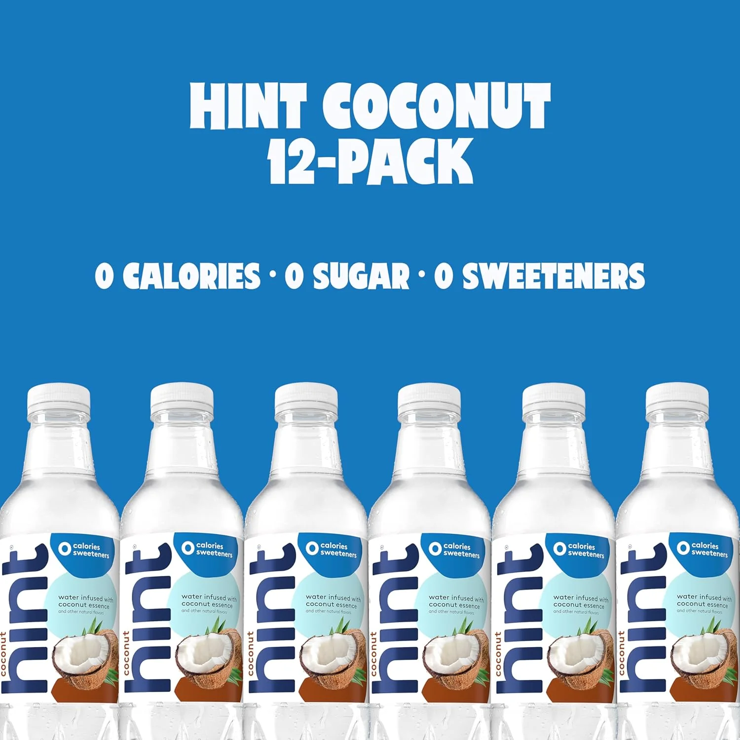 Hint Fruit-Infused Water, Coconut, 16oz (12 Pack) - Image 5