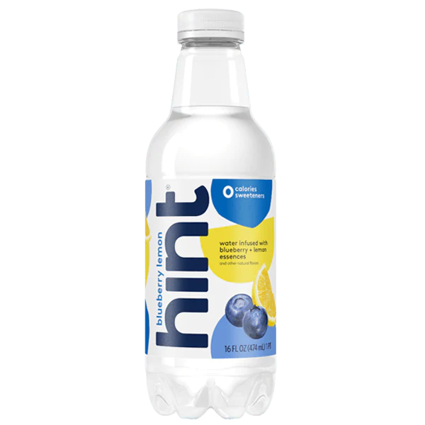 Hint Fruit-Infused Water, 16oz, Blueberry Lemon