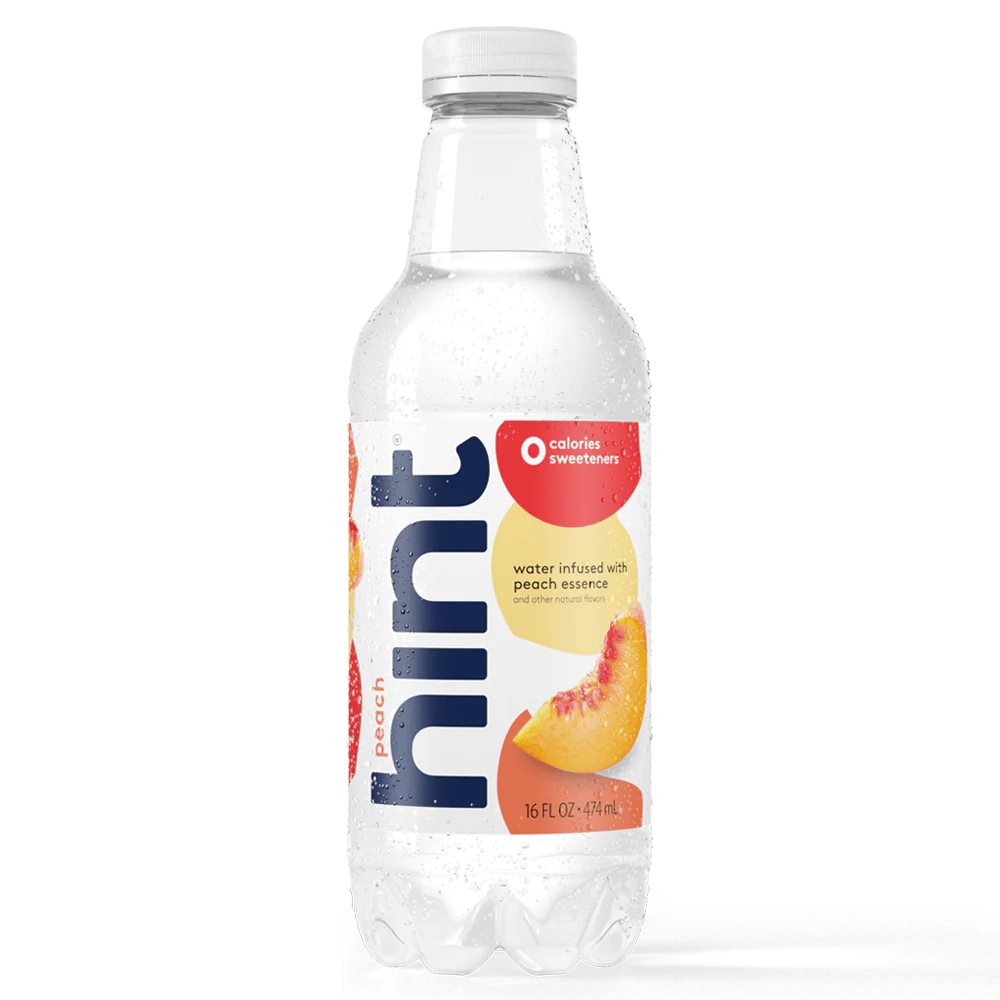 Hint Water, Peach, 16 oz
