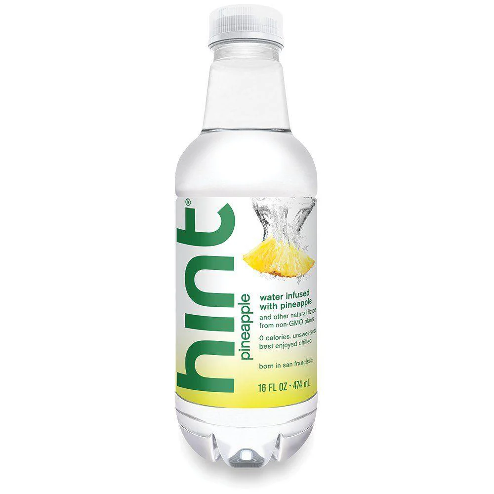 Hint Water, Pineapple, 16 oz