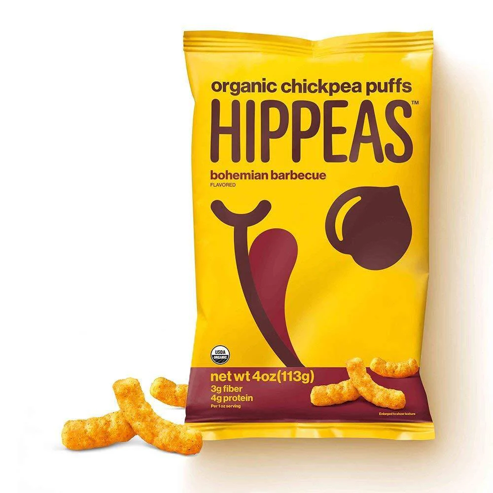 Hippeas Chickpea Puffs, Bohemian BBQ, 1.5 oz (Pack of 12)