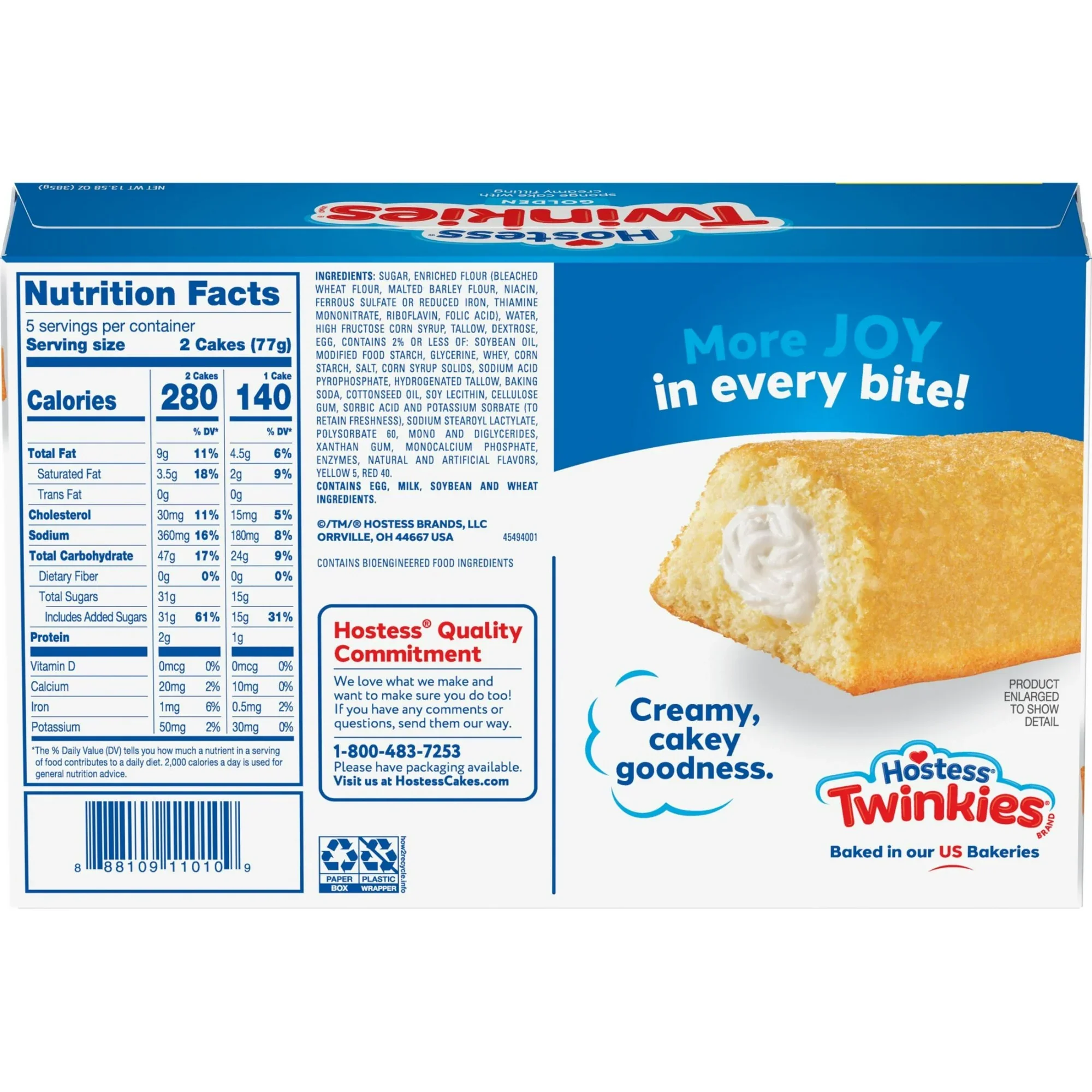 Hostess Twinkies, 13.5oz, 10 Individually Wrapped Cakes - Multi-Pack - Image 4
