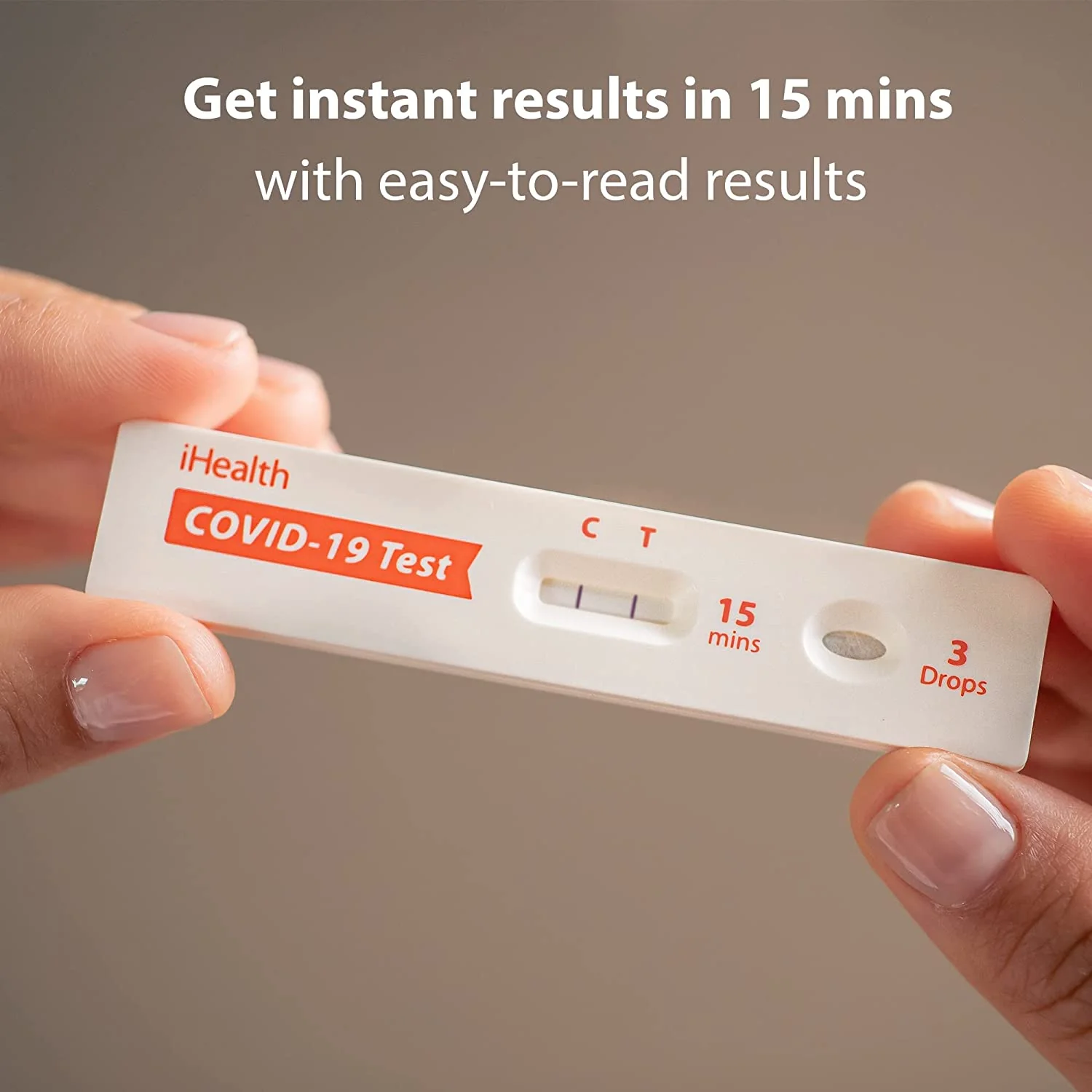iHealth COVID-19 Antigen Rapid Test, 2 Tests per Pack, Results in 15 Minutes - Image 3