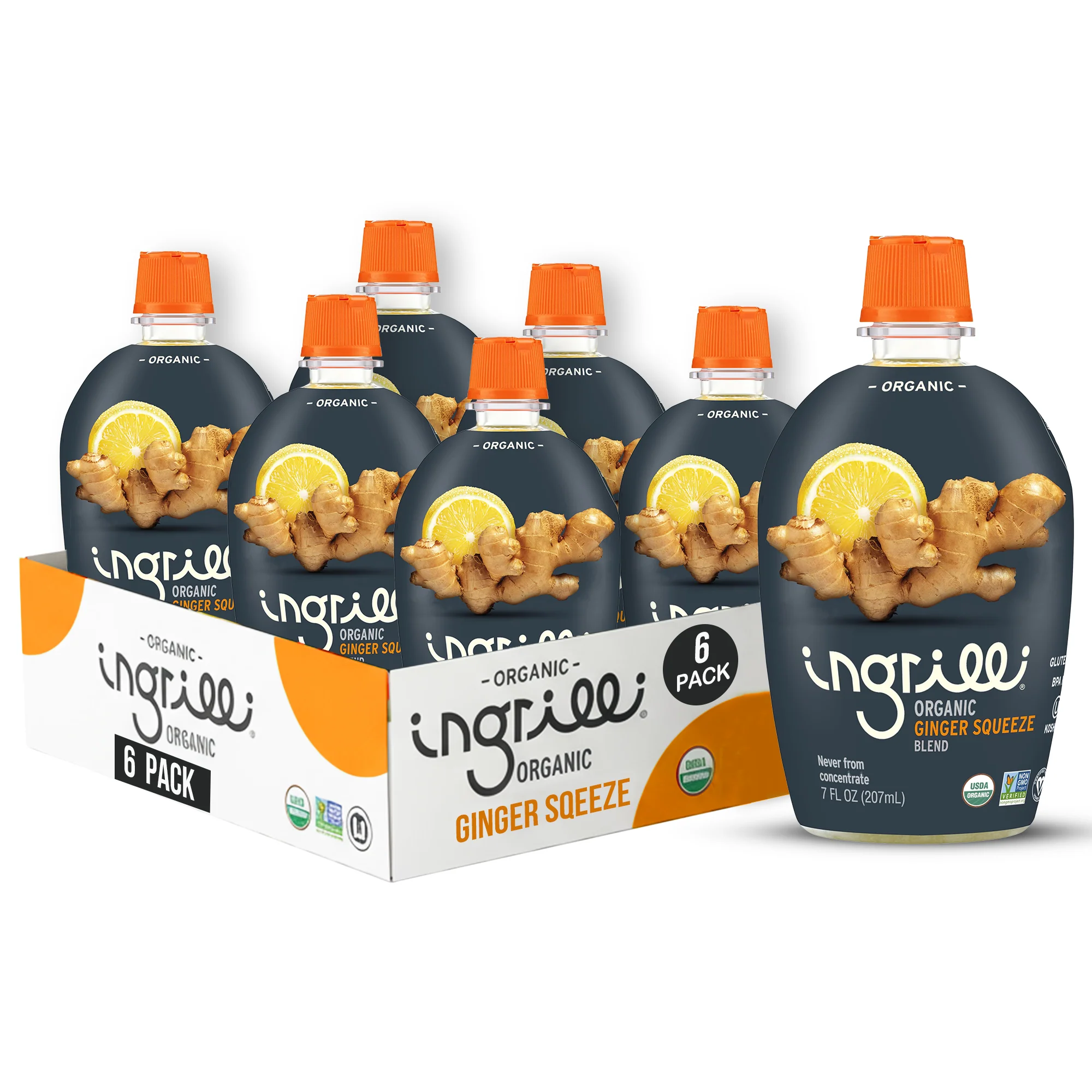 Ingrilli Organic Ginger Squeeze Blend, 7 Fl Oz - Multi Pack - Image 5
