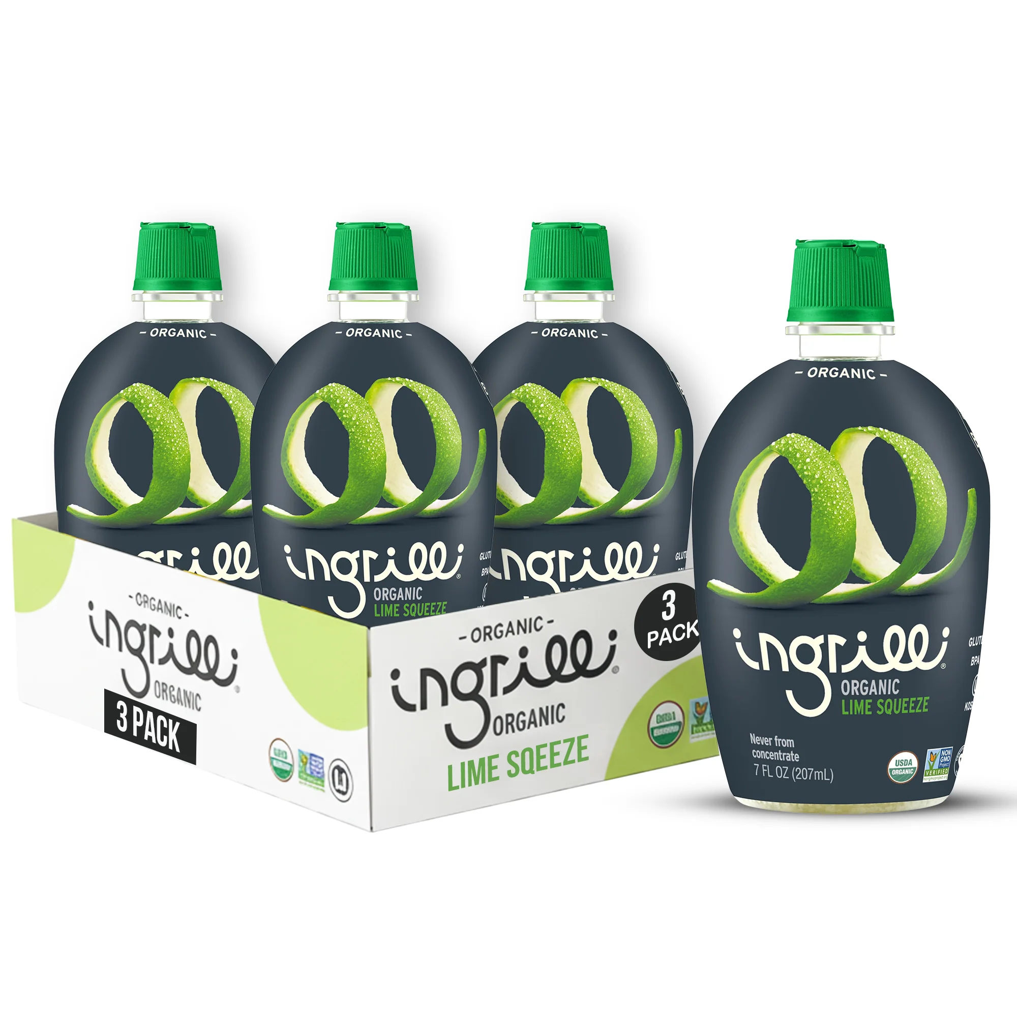 Ingrilli Organic Lime Squeeze, 7 Fl Oz - Multi Pack - Image 3