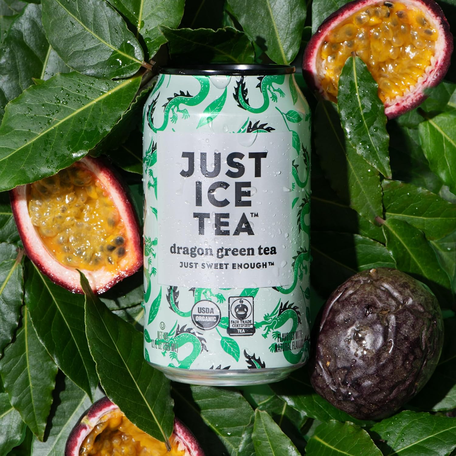 Just Ice Tea, Dragon Green Tea, 12oz (Pack of 12) - Image 4