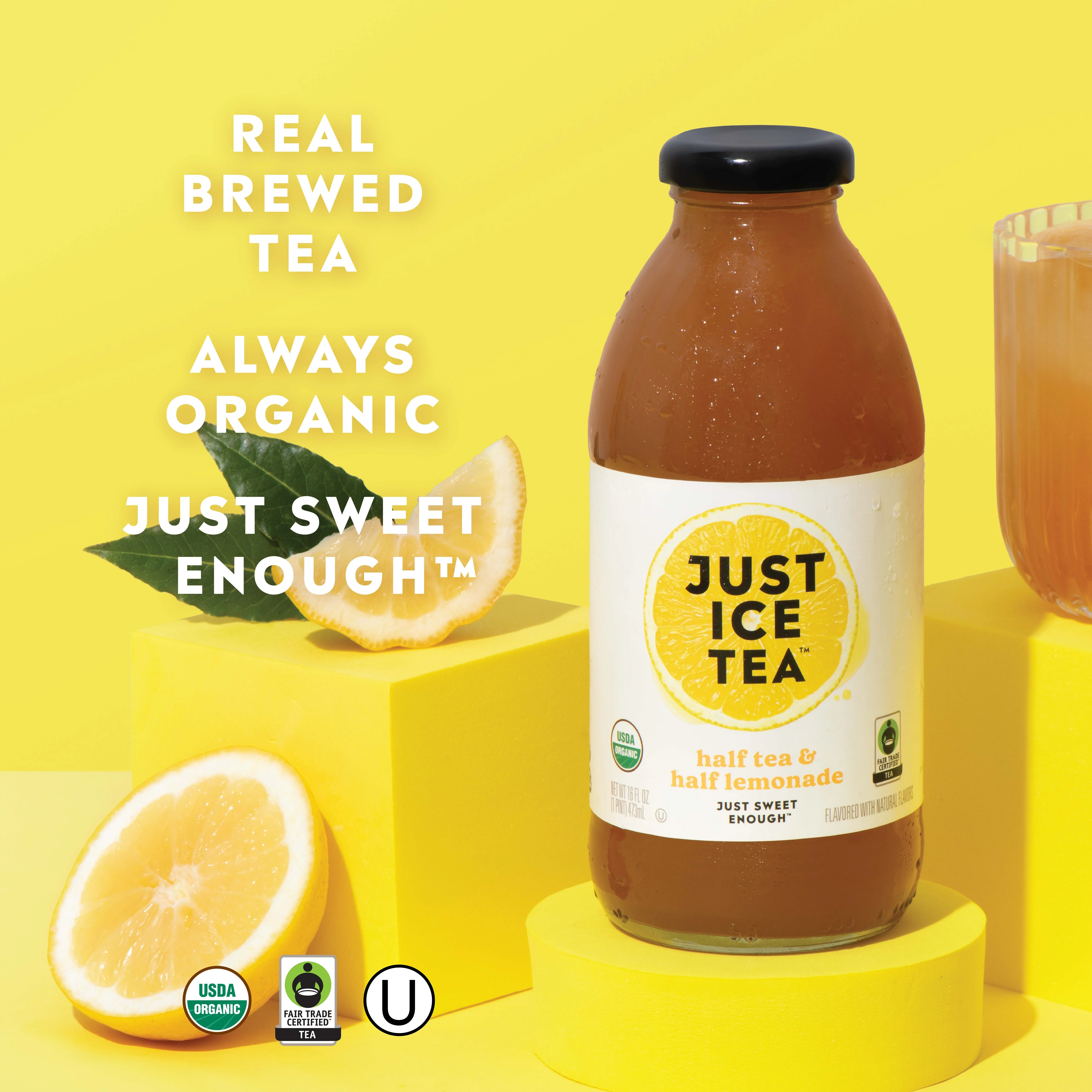 Just Ice Tea, Half Tea & Half Lemonade, 16oz (Pack of 6) - Image 3