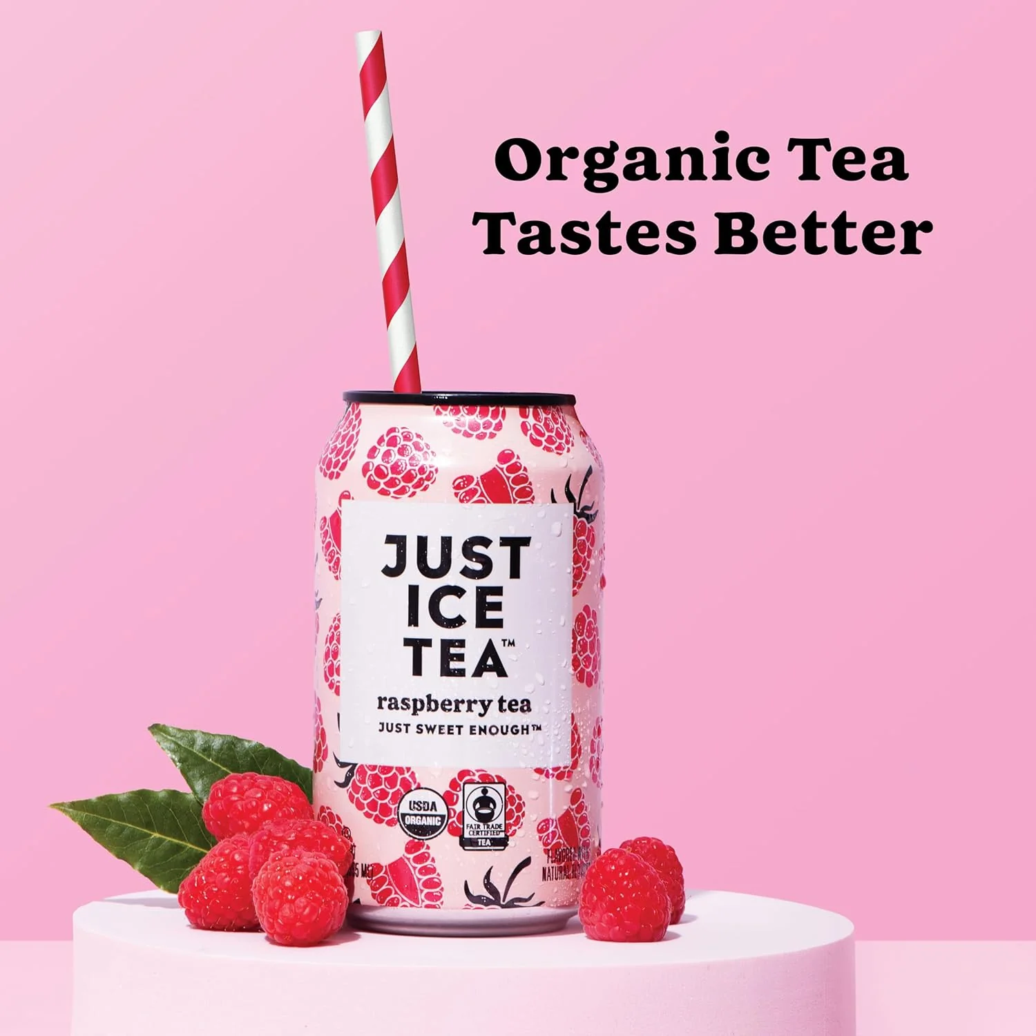 Just Ice Tea, Raspberry Tea, 12oz (Pack of 12) - Image 4