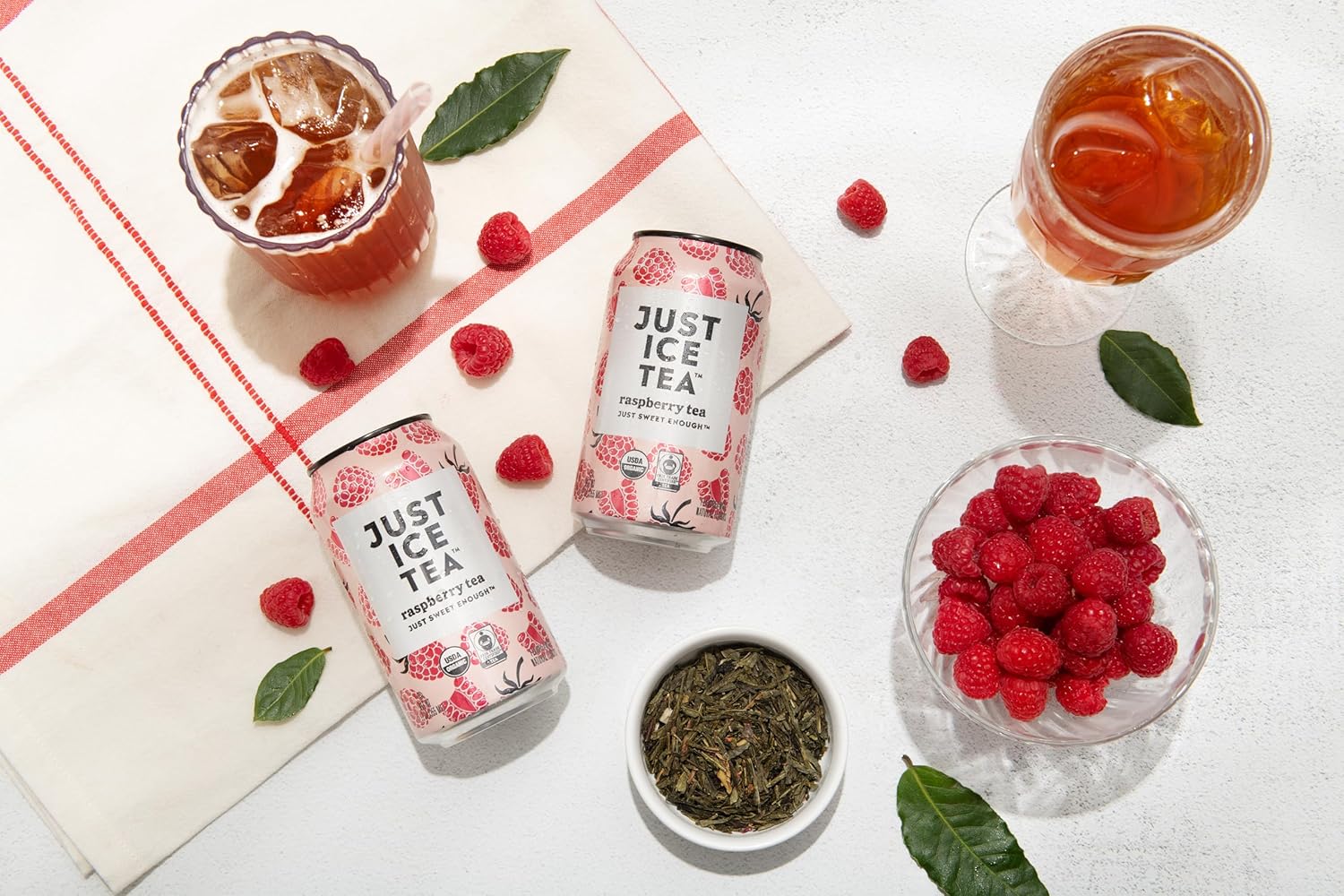 Just Ice Tea, Raspberry Tea, 12oz (Pack of 12) - Image 6