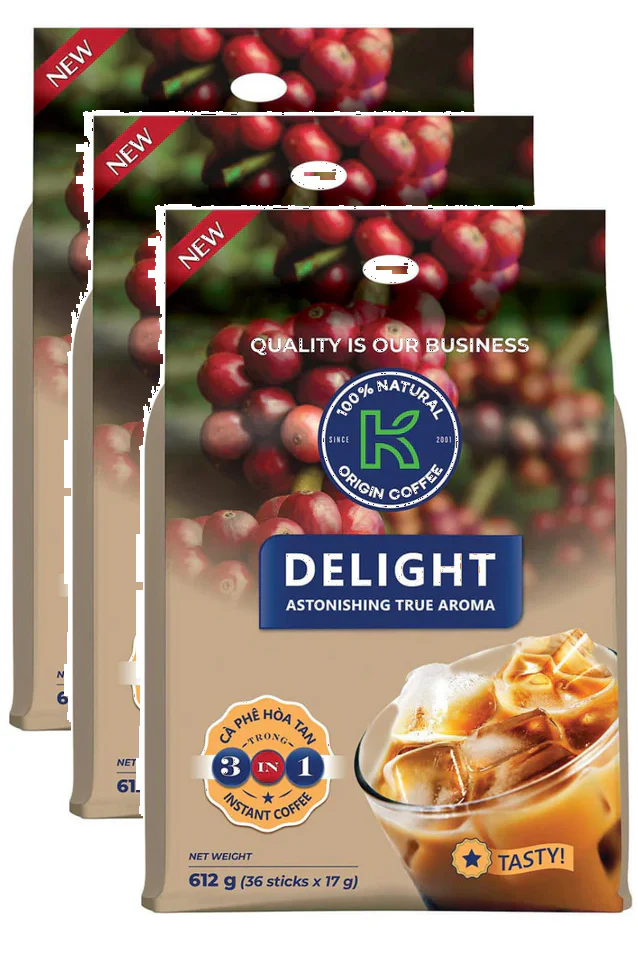 K Origin Delight Instant Coffee, 3-in-1, 612g - Multi-Pack - Image 2
