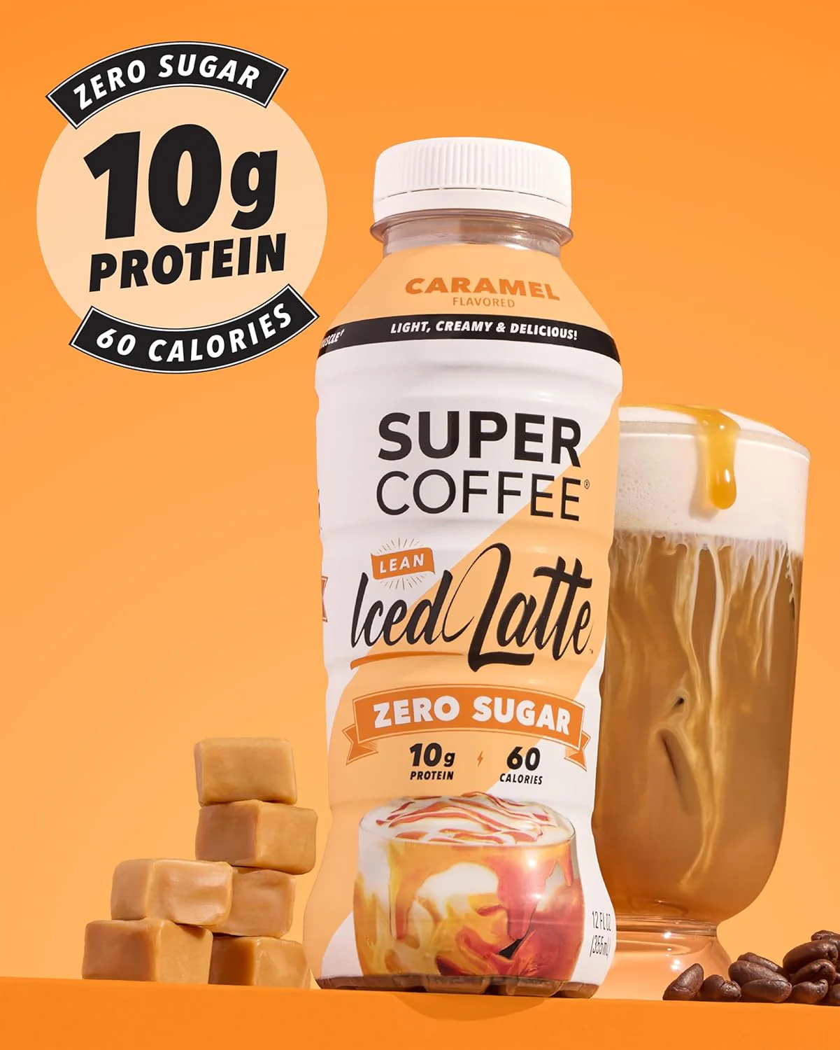 Super Coffee, Caramel Latte, 12oz (Pack of 12) - Image 4