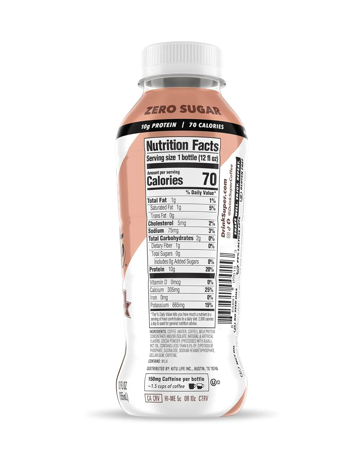 Super Coffee, Mocha Latte, 12oz (Pack of 12) - Image 2