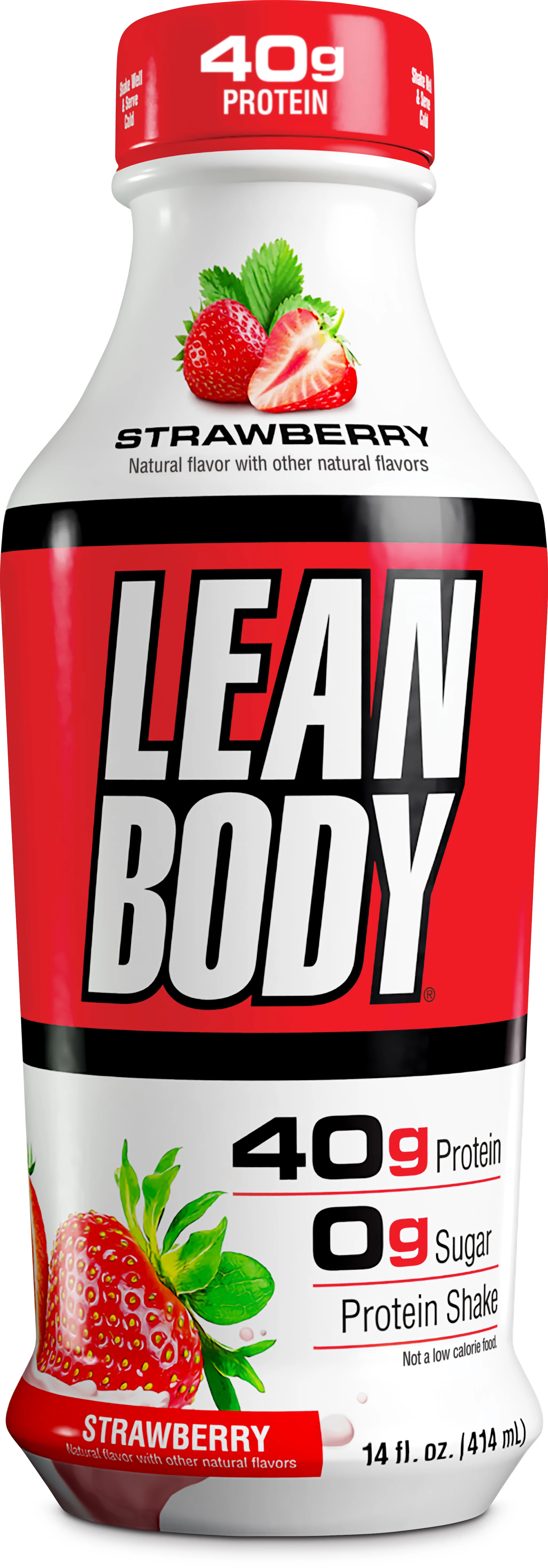 Lean Body Ready-to-Drink 40g Protein Shake, Strawberry, 14oz (Pack of 12)