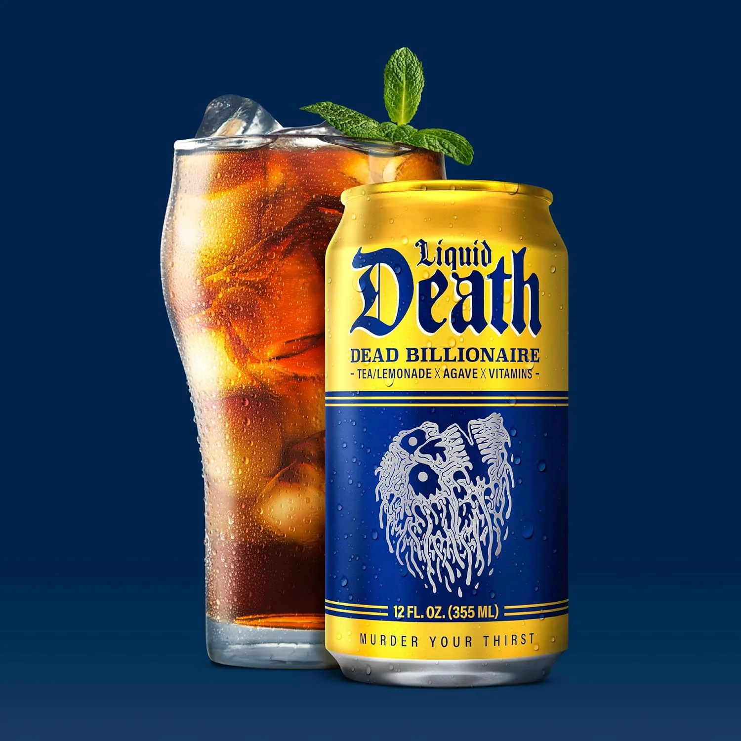 Liquid Death Iced Tea, Dead Billionaire, 12oz (Pack of 12) - Image 4
