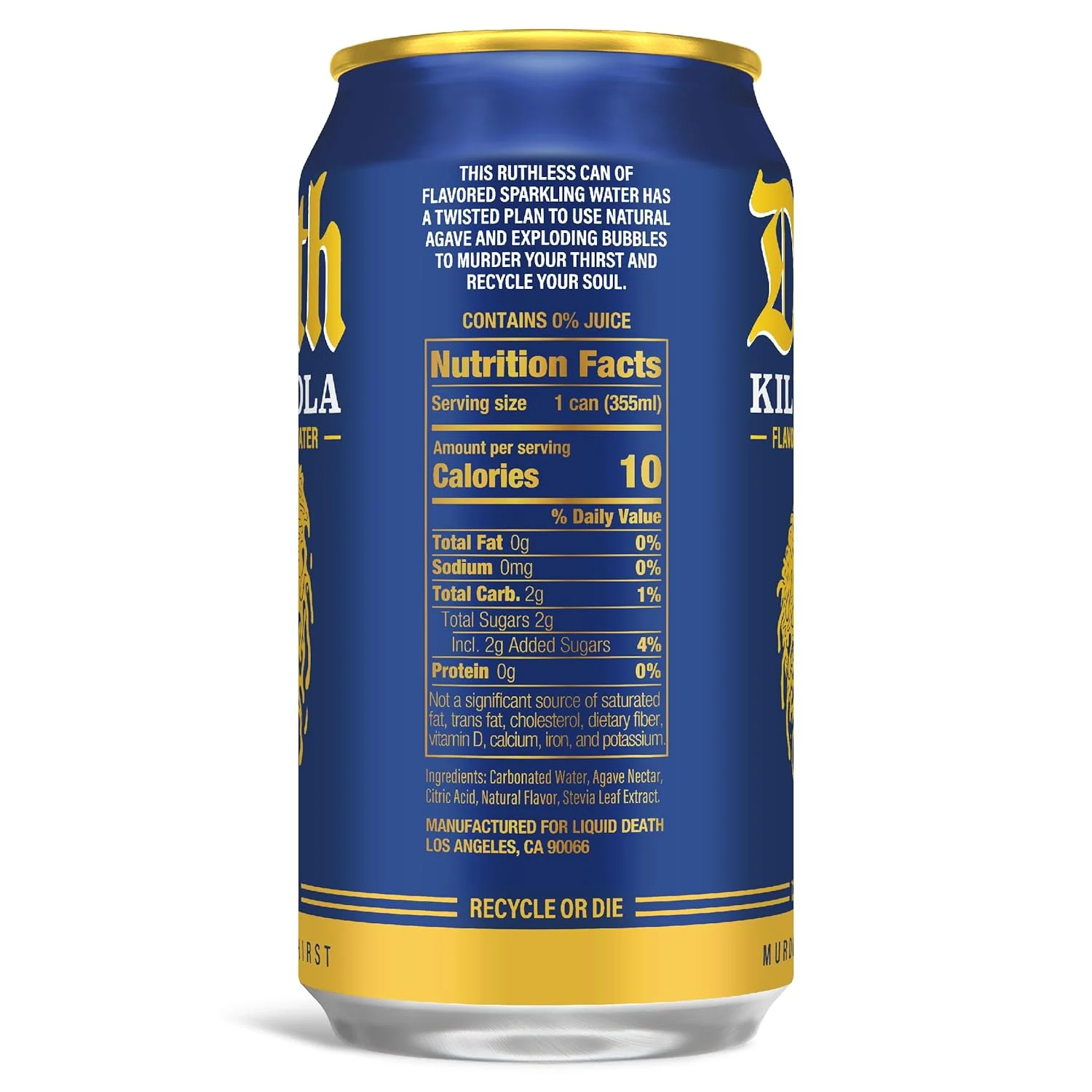 Liquid Death Sparkling Water, Killer Cola, 12oz (Pack of 12) - Image 2