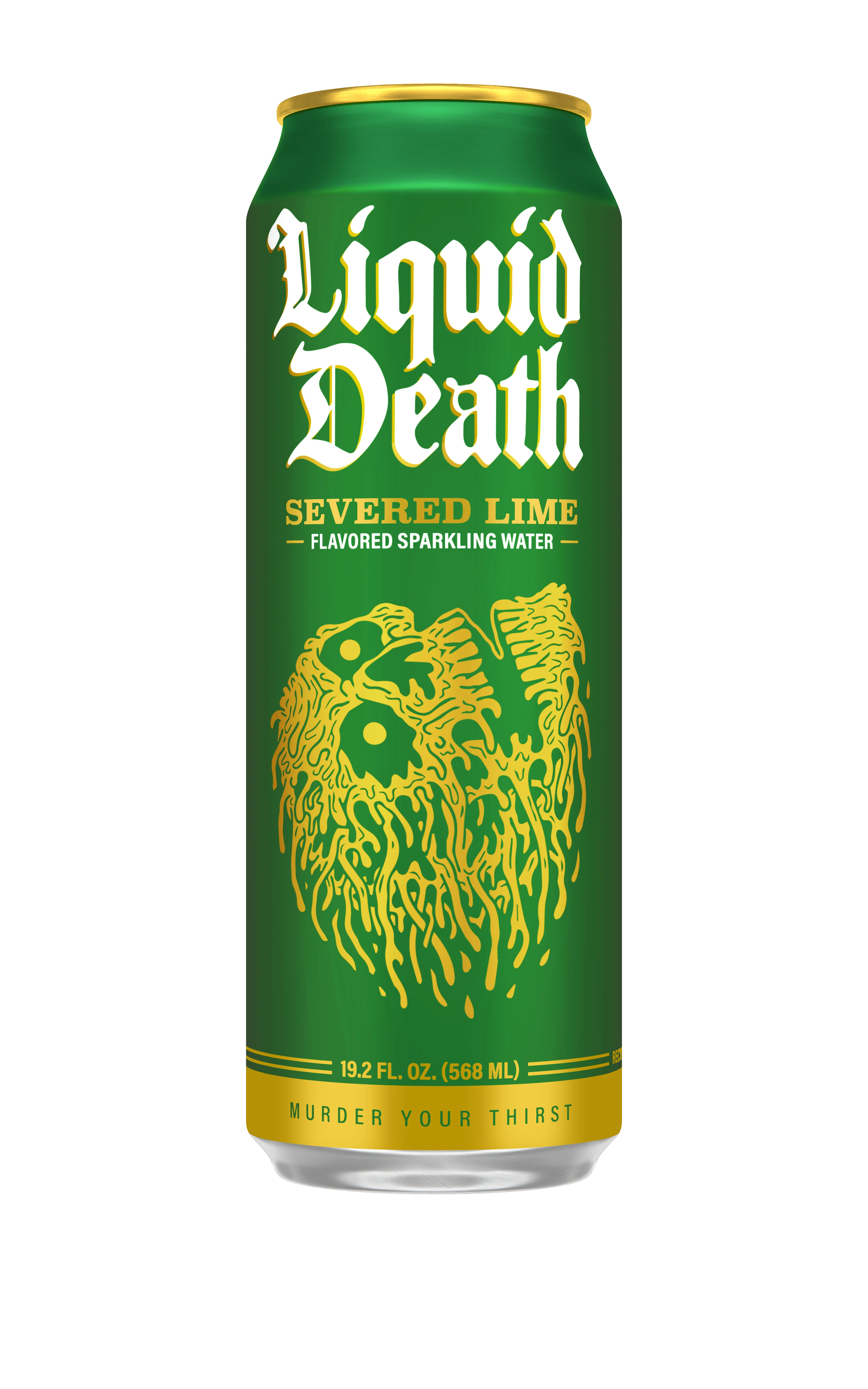 Liquid Death Sparkling Water, Severed Lime, 19.2oz King Size (Pack of 12) - Image 3