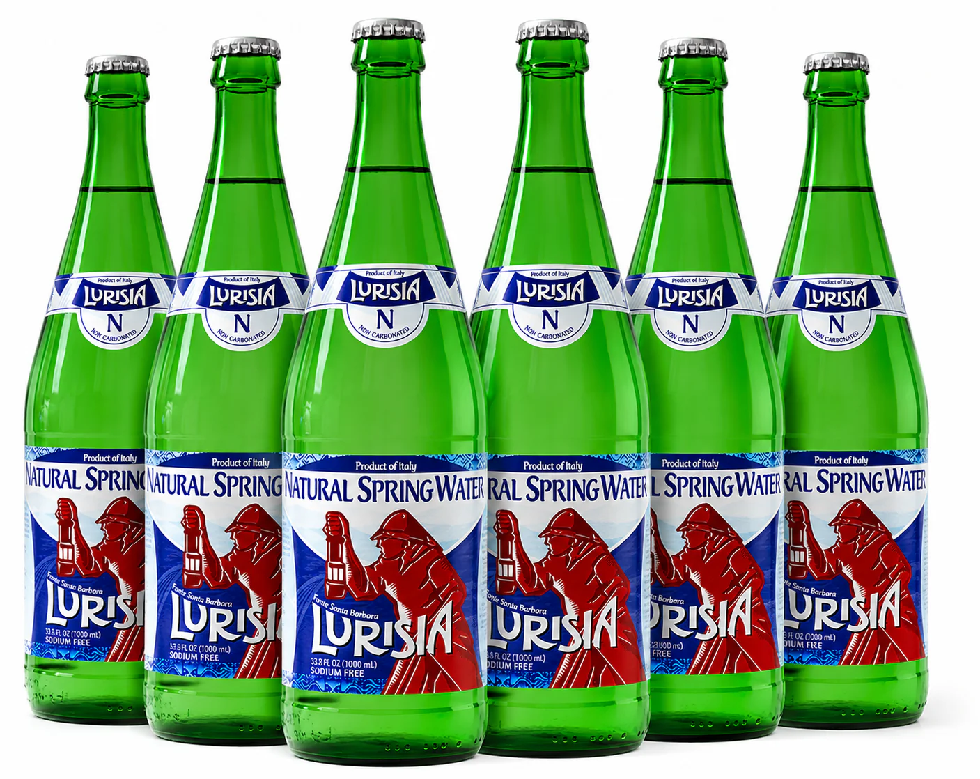 Lurisia Natural Still Spring Water, 33.8oz Glass Bottles - Multi-Pack