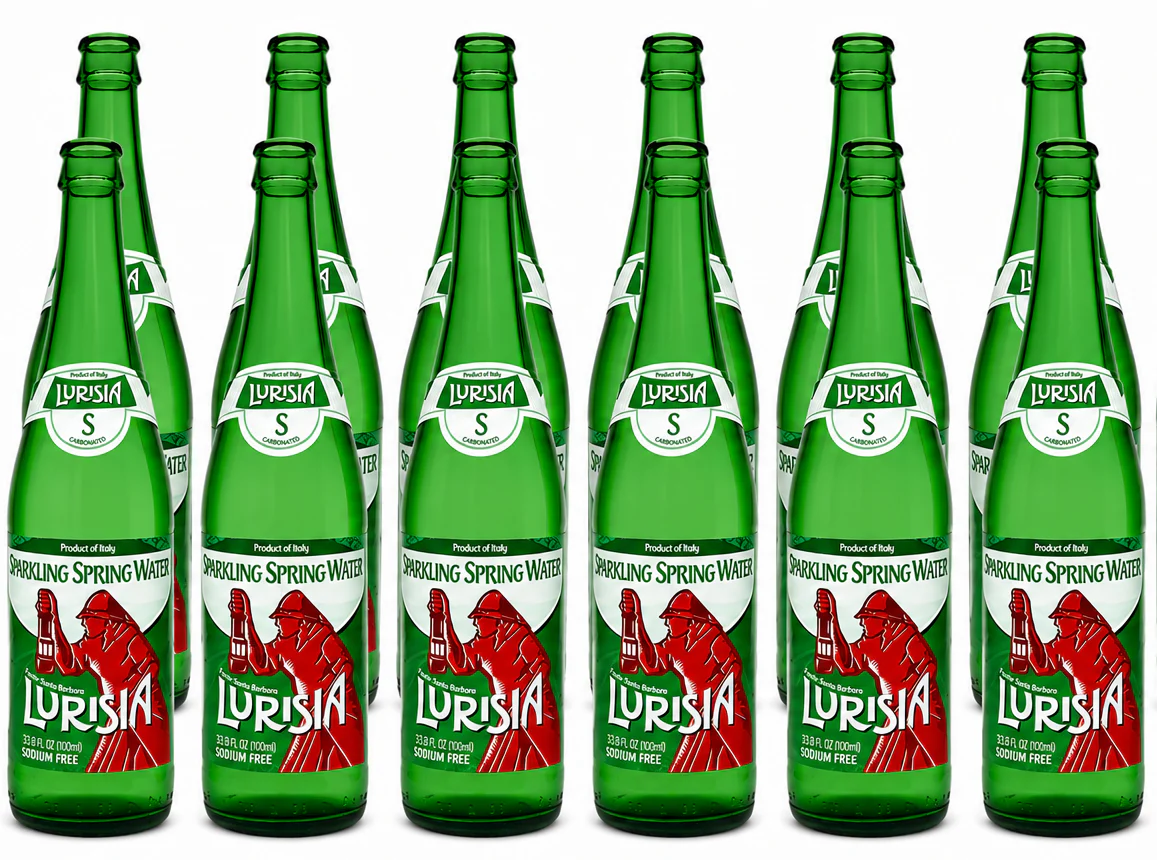 Lurisia Sparkling Spring Water, 33.8oz Glass Bottles - Multi-Pack - Image 2