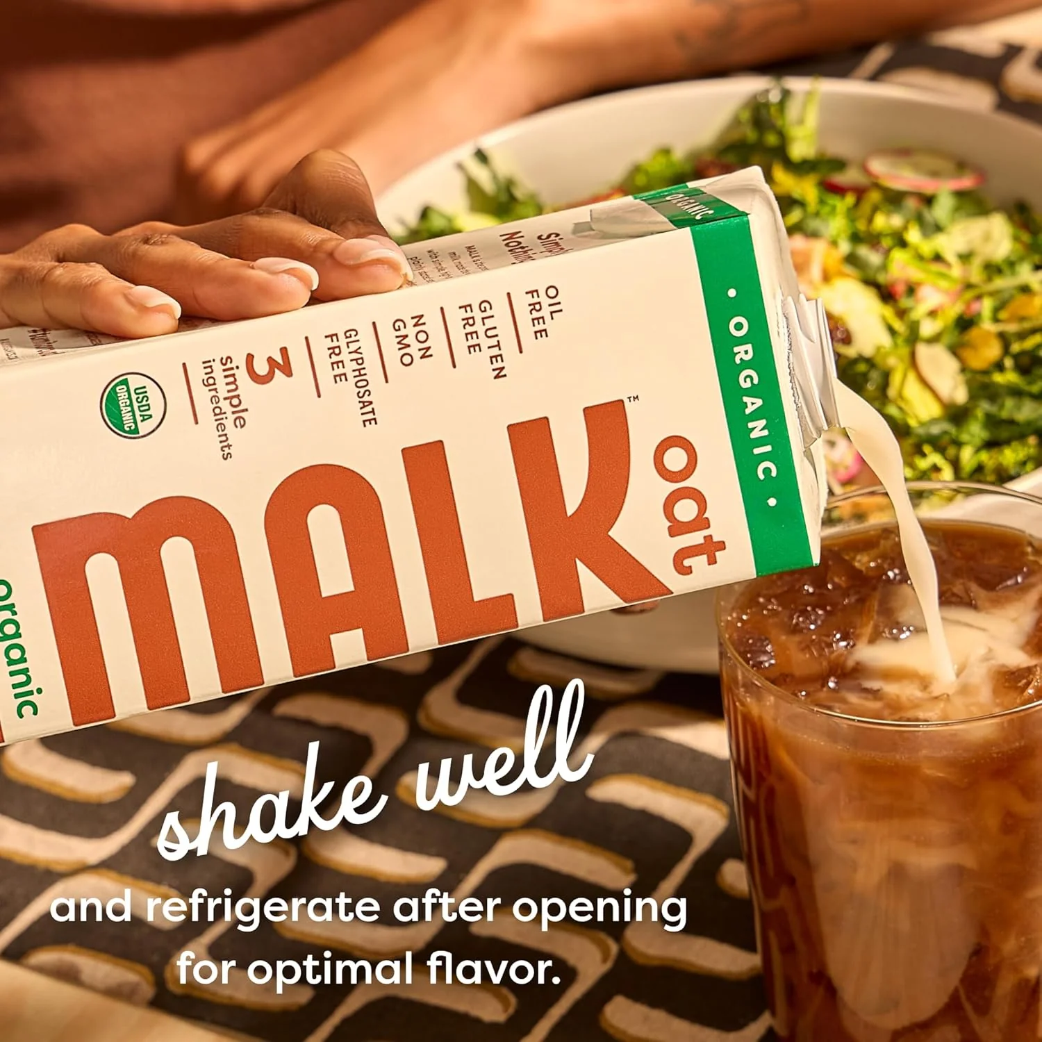 MALK Shelf Stable Organic Oat Milk, 32oz - Multi-Pack - Image 3