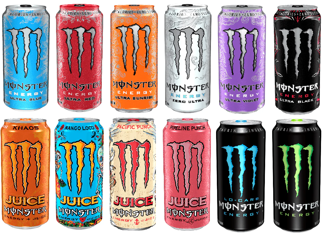 Monster Energy Juice Ultra 12 Flavor Variety Pack, 16oz Cans (Pack of 12)
