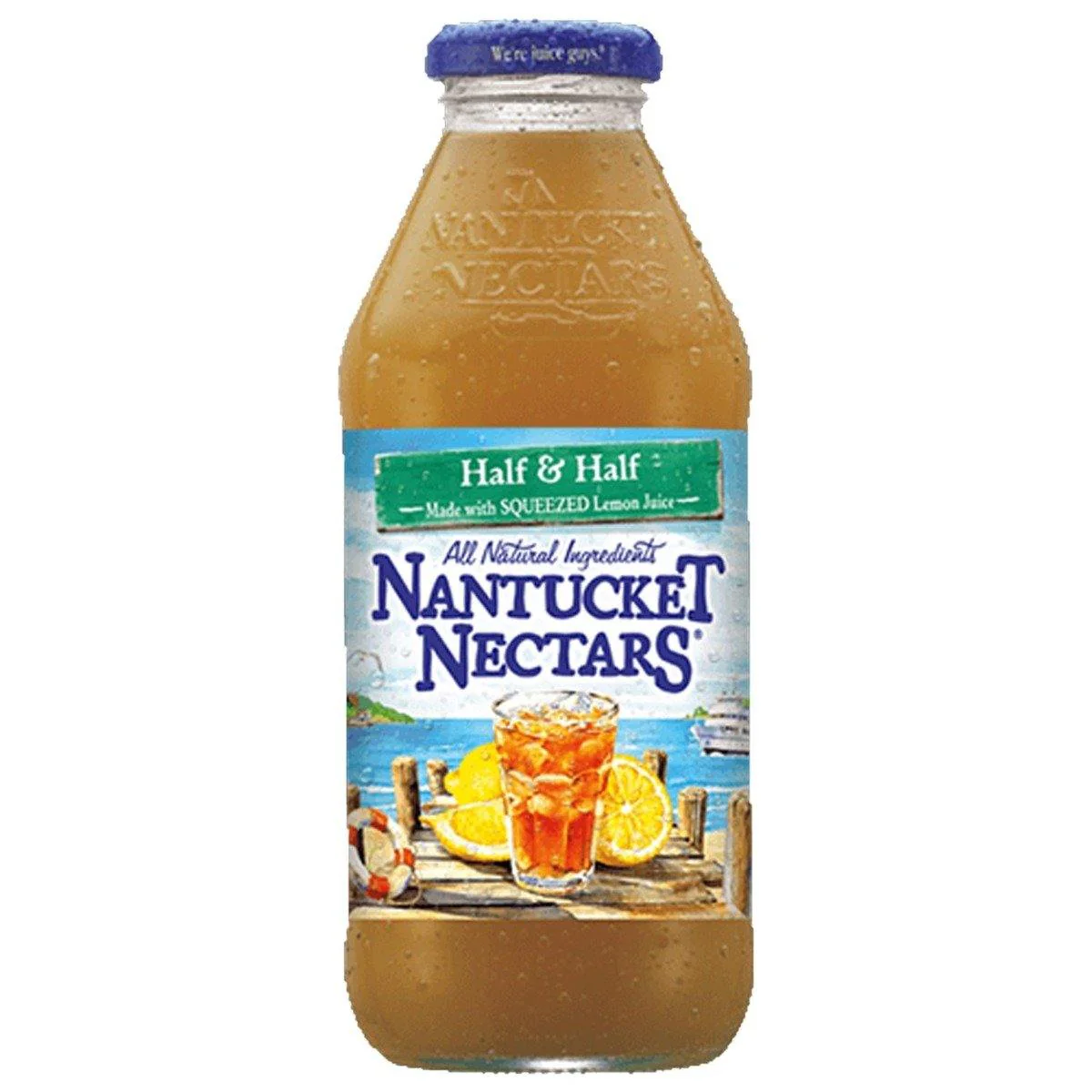 Nantucket Nectars All Natural Juice, Half & Half Lemonade Iced Tea, 16oz (Pack of 12)