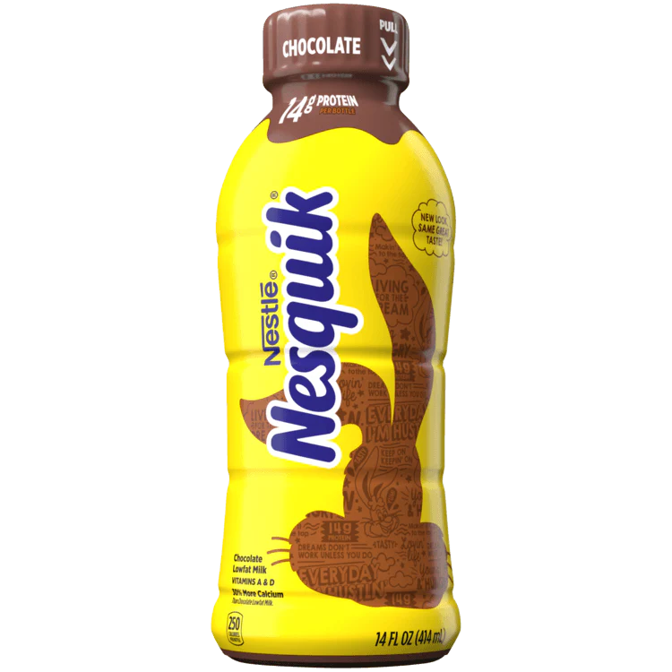 Nestle Nesquik Low Fat Flavored Milk, Chocolate, 14 Ounce (Pack of 12)
