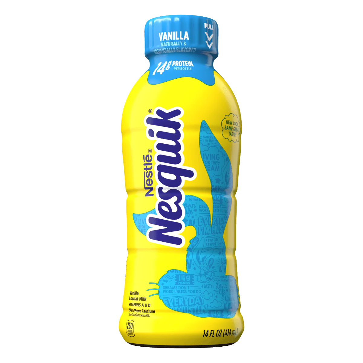 Nestle Nesquik Low Fat Flavored  Milk, Vanilla, 14 Ounce (Pack of 12)