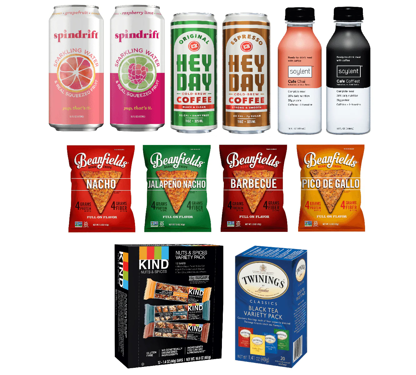 Oasis Snacks Office Beverages and Snacks Variety Pack Sampler Assortment