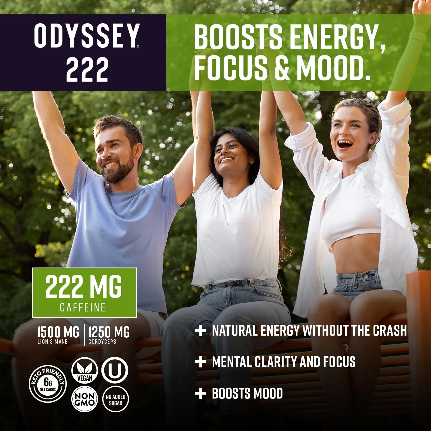 Odyssey 222 Sparkling Energy Drink, Cherry Lime, 12oz (Pack of 12) - Image 5
