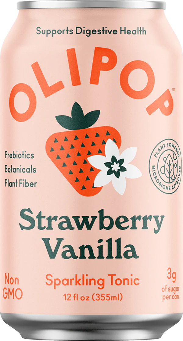 OLIPOP 12oz STRAWBERRY VANILLA