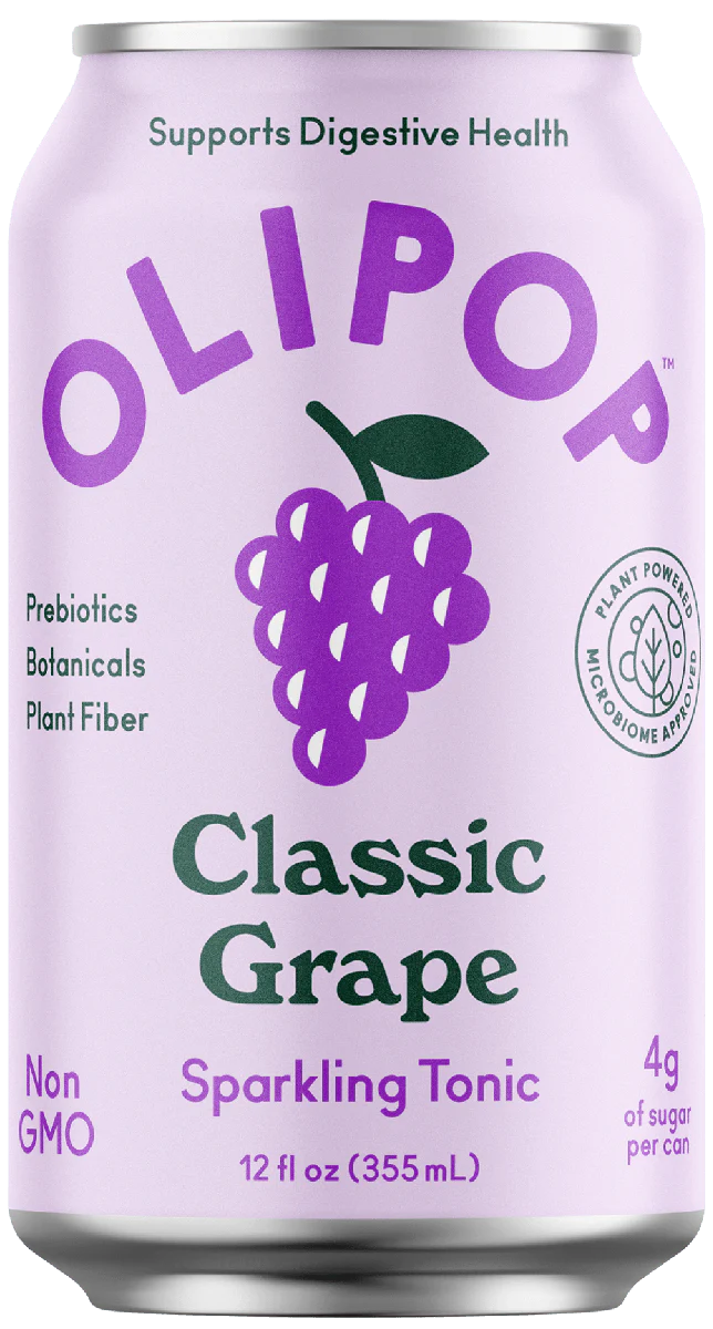 Olipop Sparkling Prebiotic Soda, Classic Grape, 12oz (Pack of 12) - Image 7