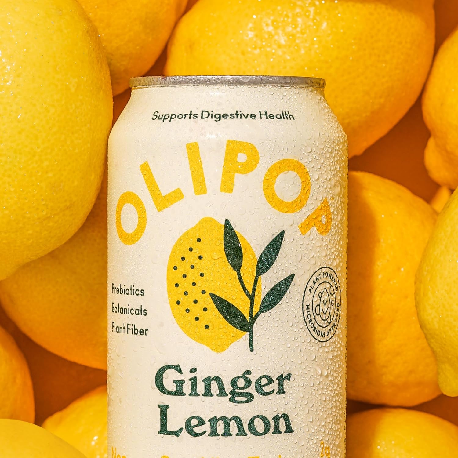 Olipop Sparkling Prebiotic Soda, Ginger Lemon, 12oz (Pack of 12) - Image 5
