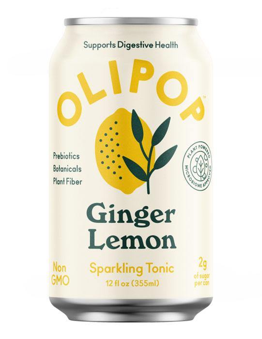 Olipop Sparkling Prebiotic Soda, Ginger Lemon, 12oz (Pack of 12) - Image 6