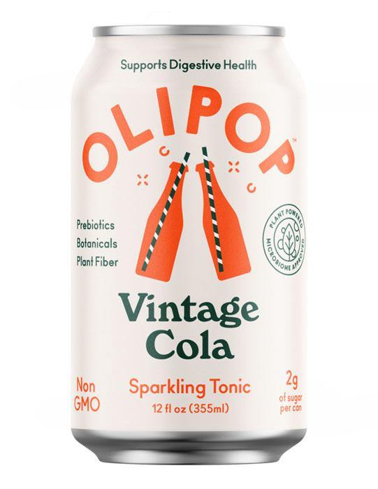 Olipop Sparkling Prebiotic Soda, Vintage Cola, 12oz (Pack of 12) - Image 6