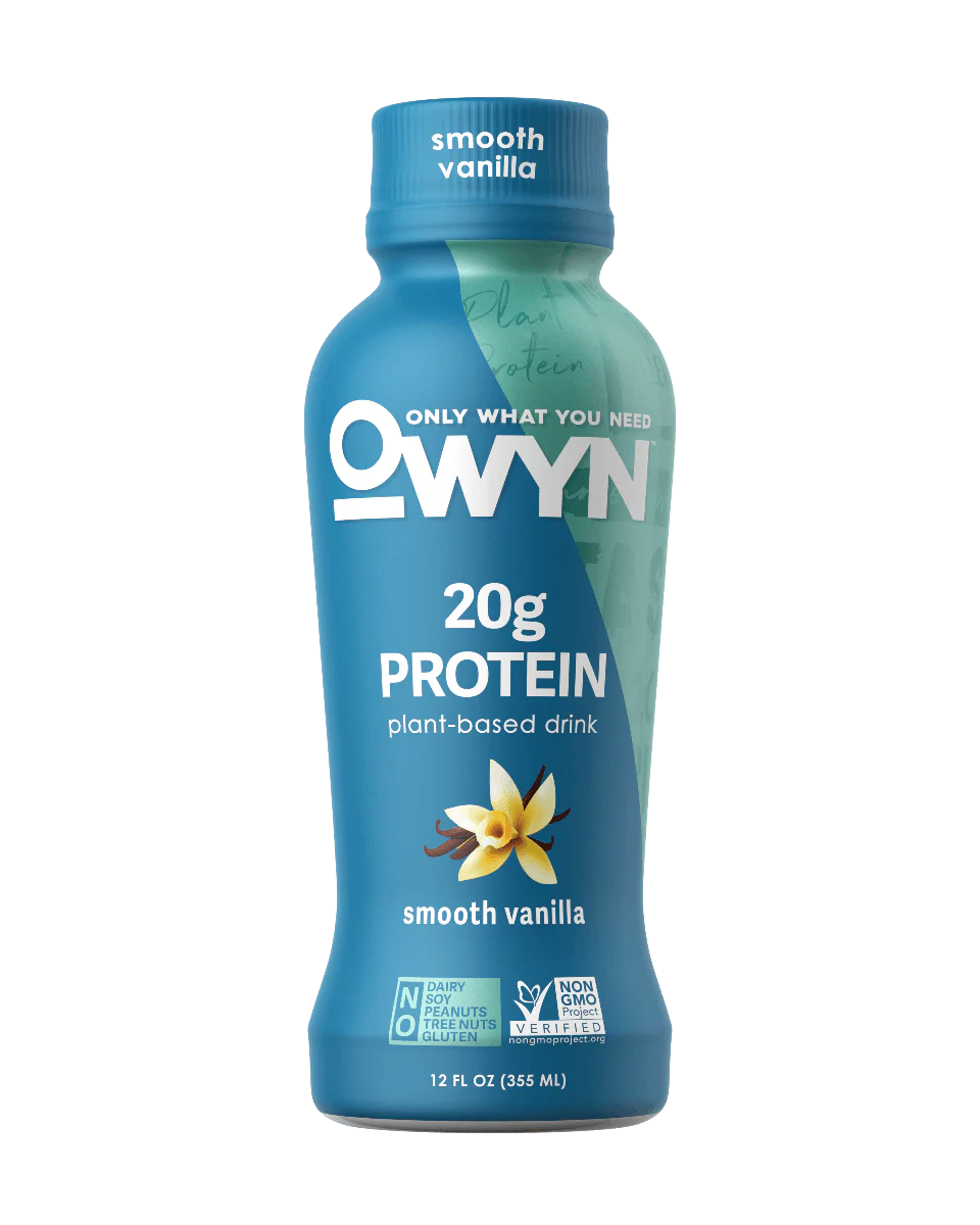 OWYN 100% Plant-Based Protein Shake - Smooth Vanilla (12 Pack)