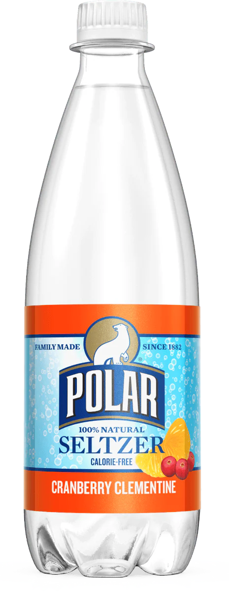 Polar Cranberry Clementine Seltzer Water 20oz Bottles (Pack of 24)