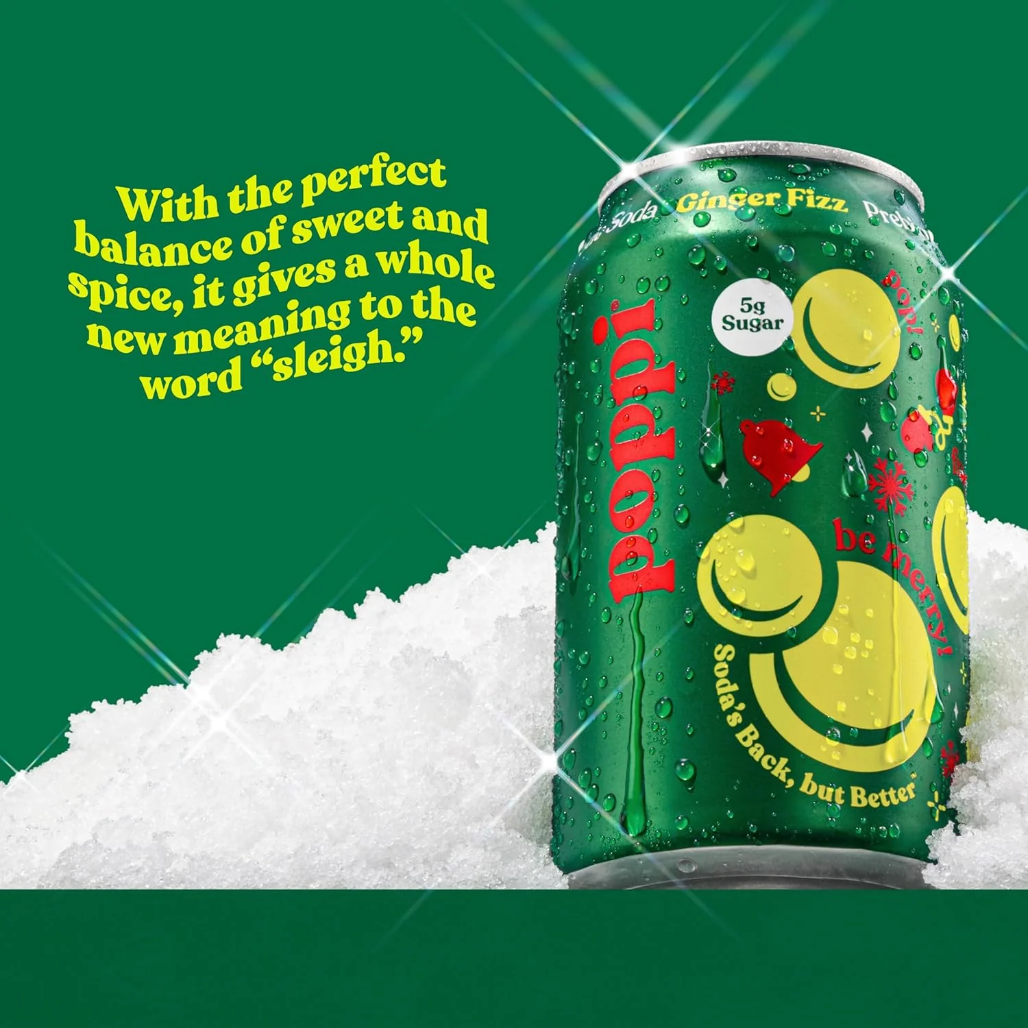 Poppi Prebiotic Soda, Ginger Fizz, 12oz (Pack of 12) - Image 3