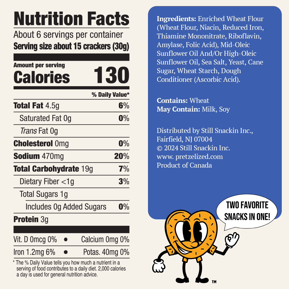 PRETZELIZED Pretzel Crackers, 3 Flavor Variety, 6.5oz Box - Multi-Pack - Image 4