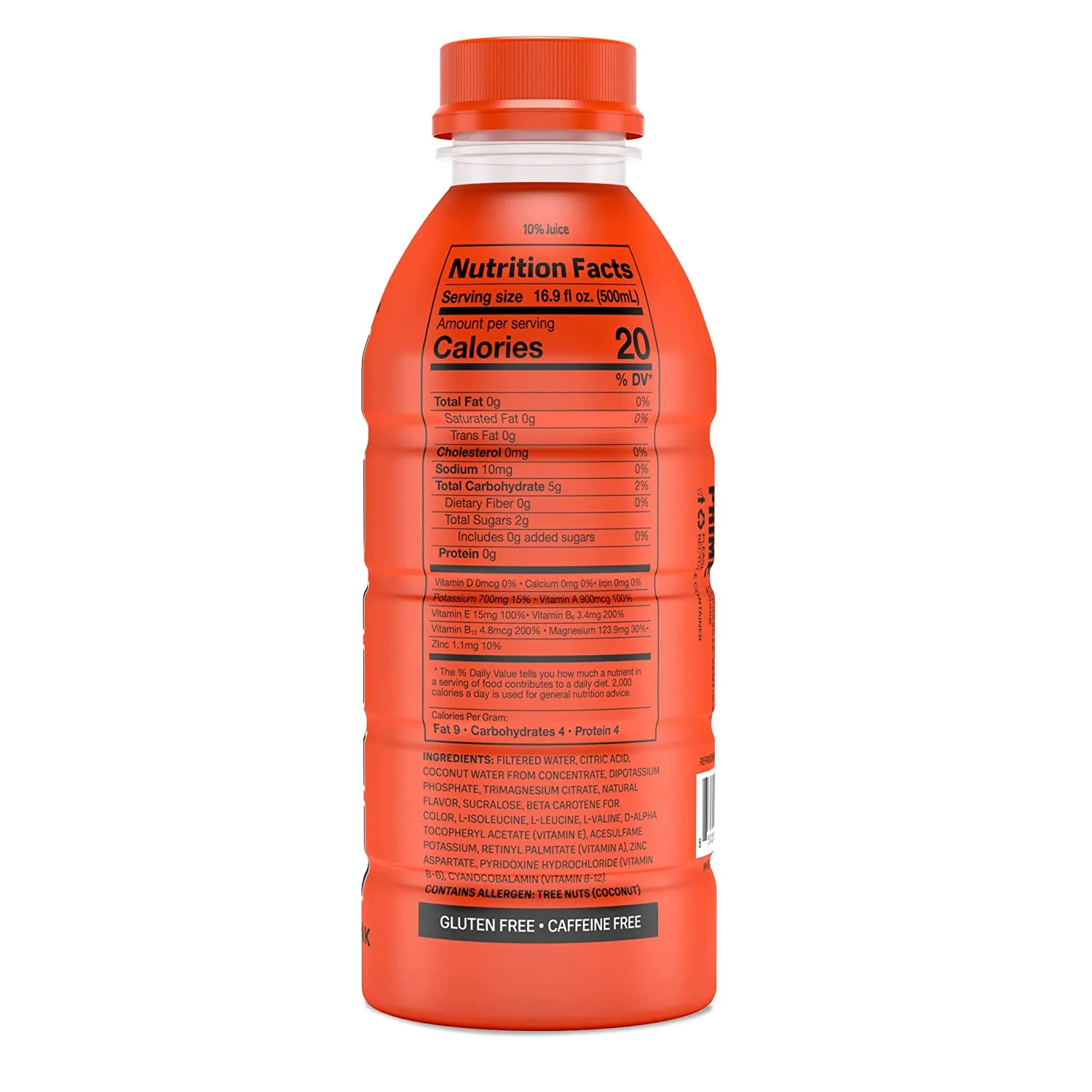PRIME Hydration Drink, Orange, 16.9oz (Pack of 12) - Image 2
