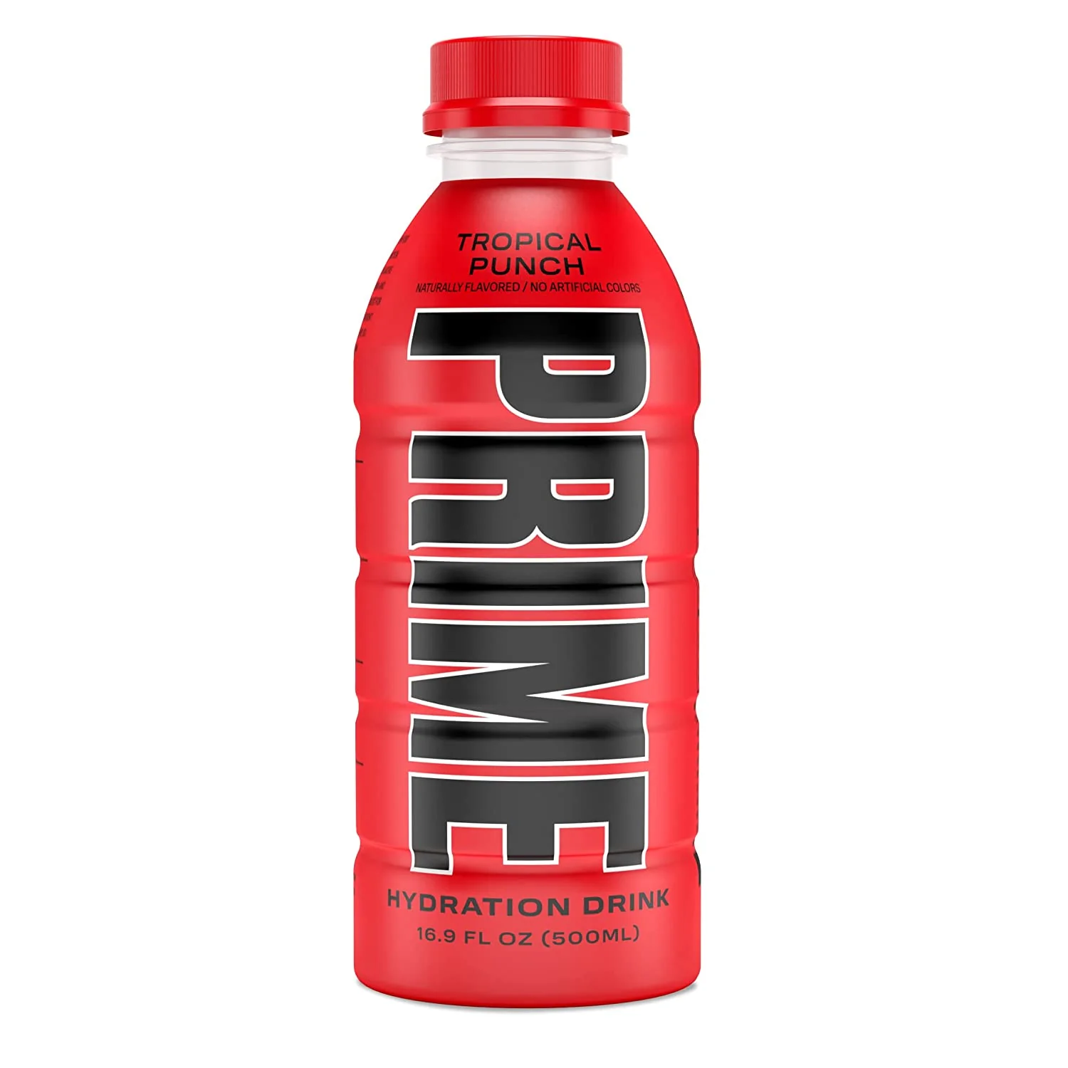 PRIME Hydration Drink, Tropical Punch, 16.9oz (Pack of 12)