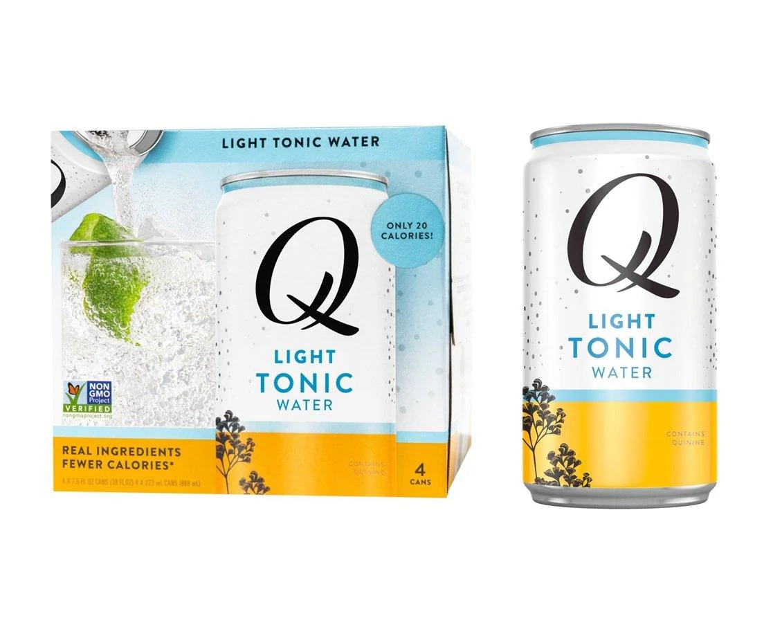 Q Mixers Light Tonic Water Cocktail Mixer, 7.5 oz (Pack of 24)