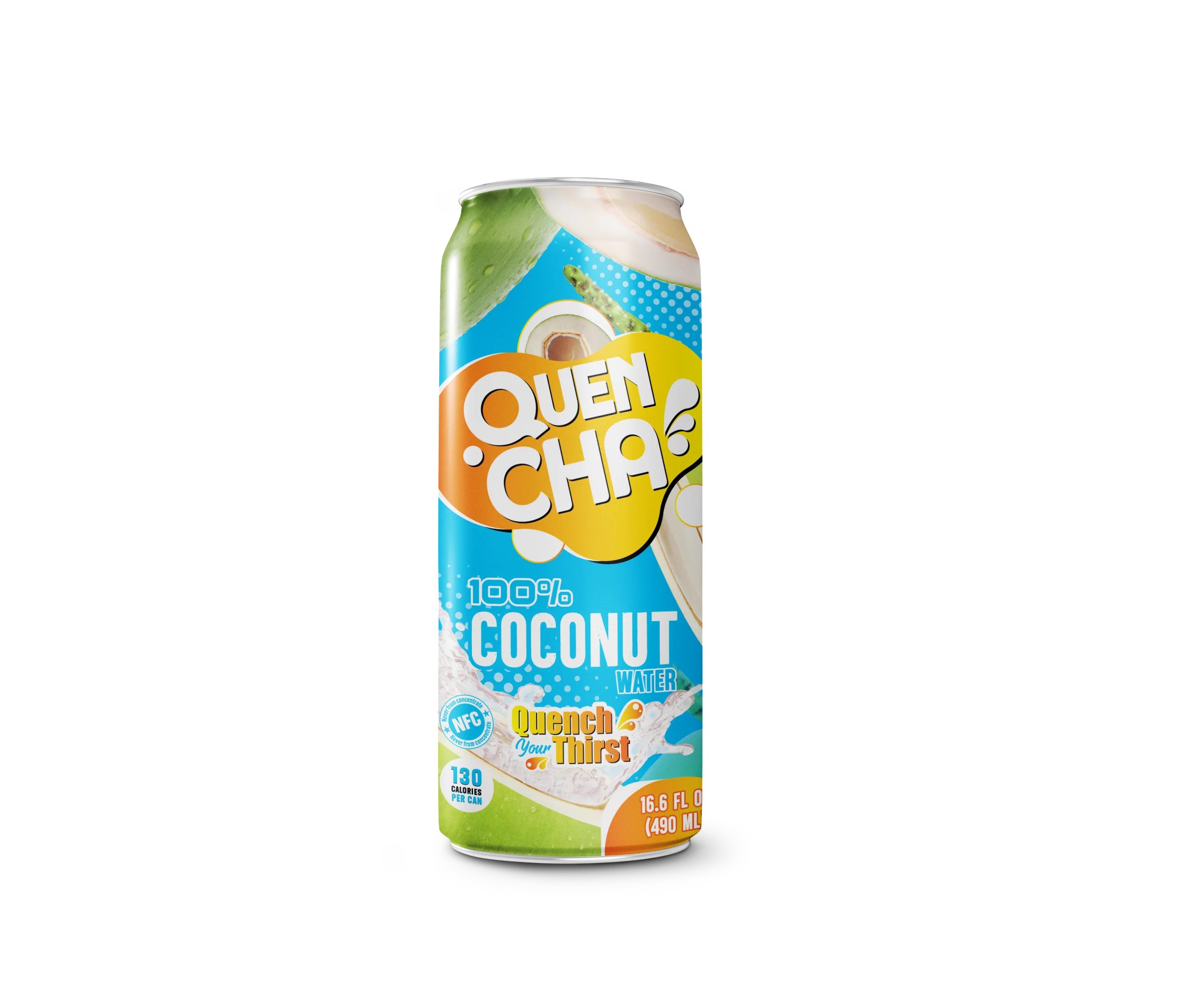 Quencha Drink, 100% Coconut Water, 16.6oz - Multi-Pack