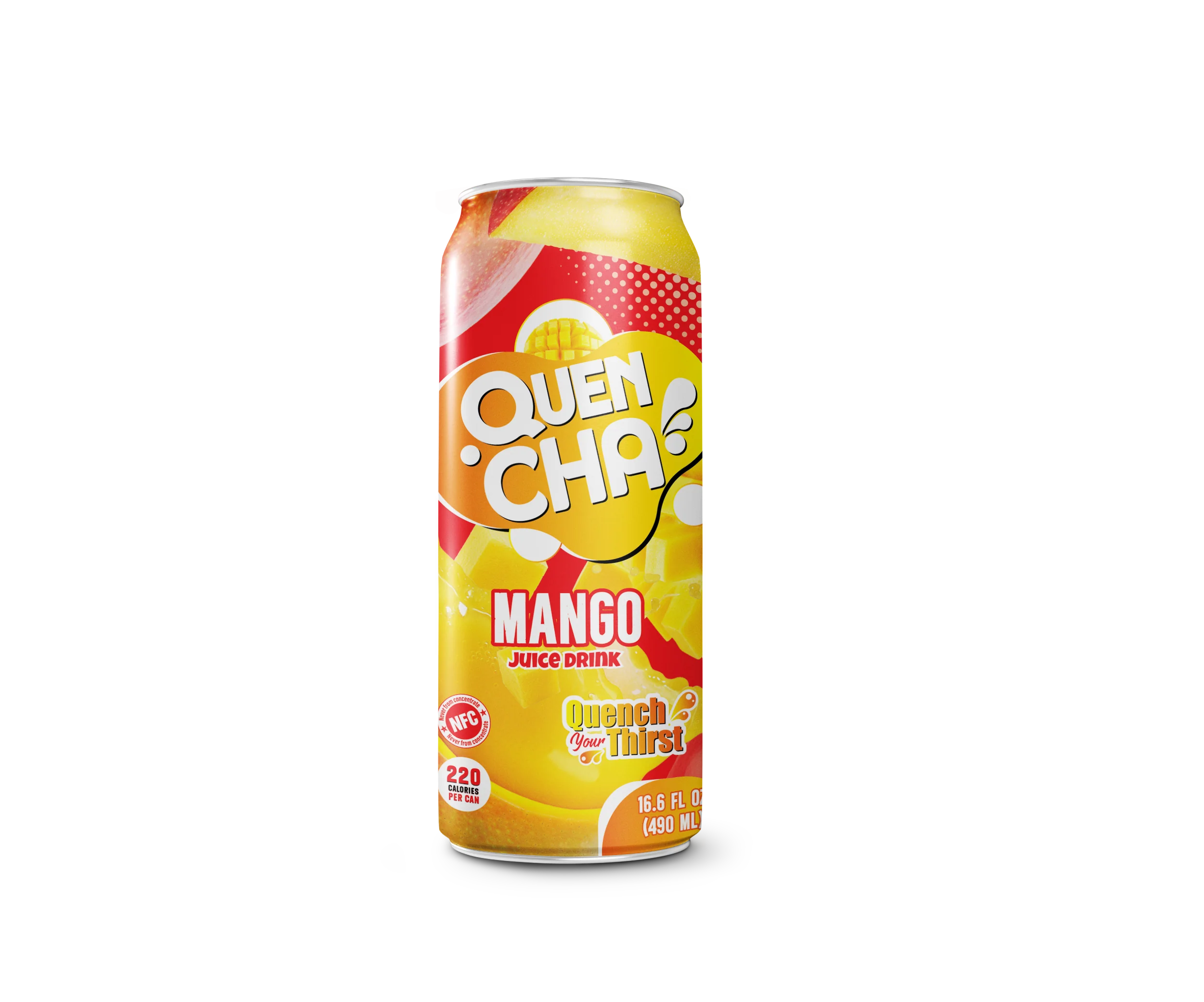 Quencha Juice Drink, Mango, 16.6oz - Multi-Pack