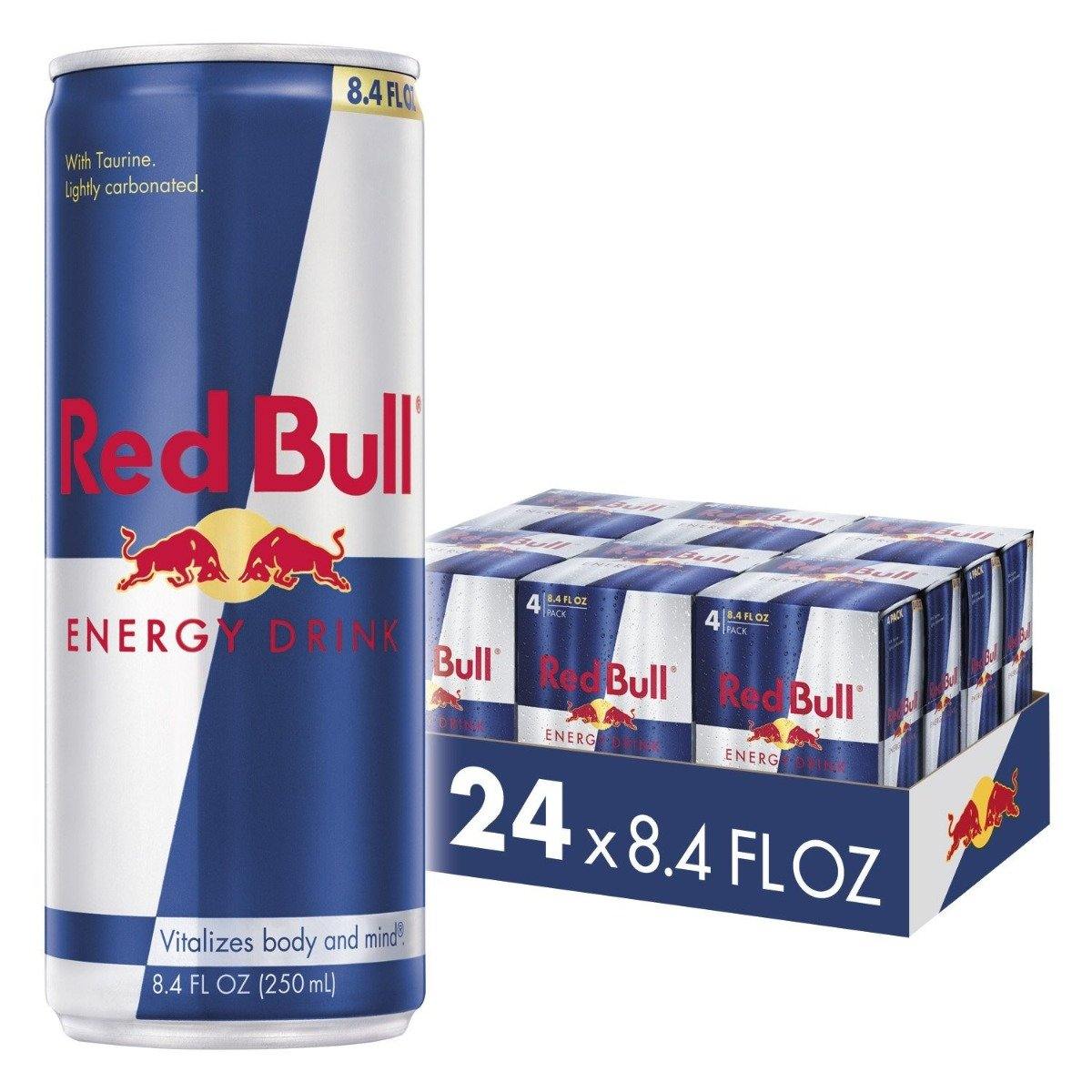 Red Bull Energy Drink 8.4 Fl Oz Cans (6 Packs of 4)