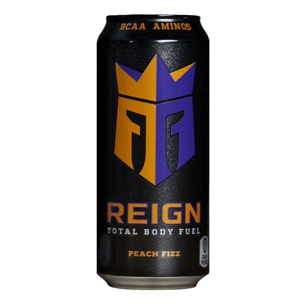 Reign Total Body Fuel Energy Drink, Peach Fizz, 16 oz (Pack of 12)