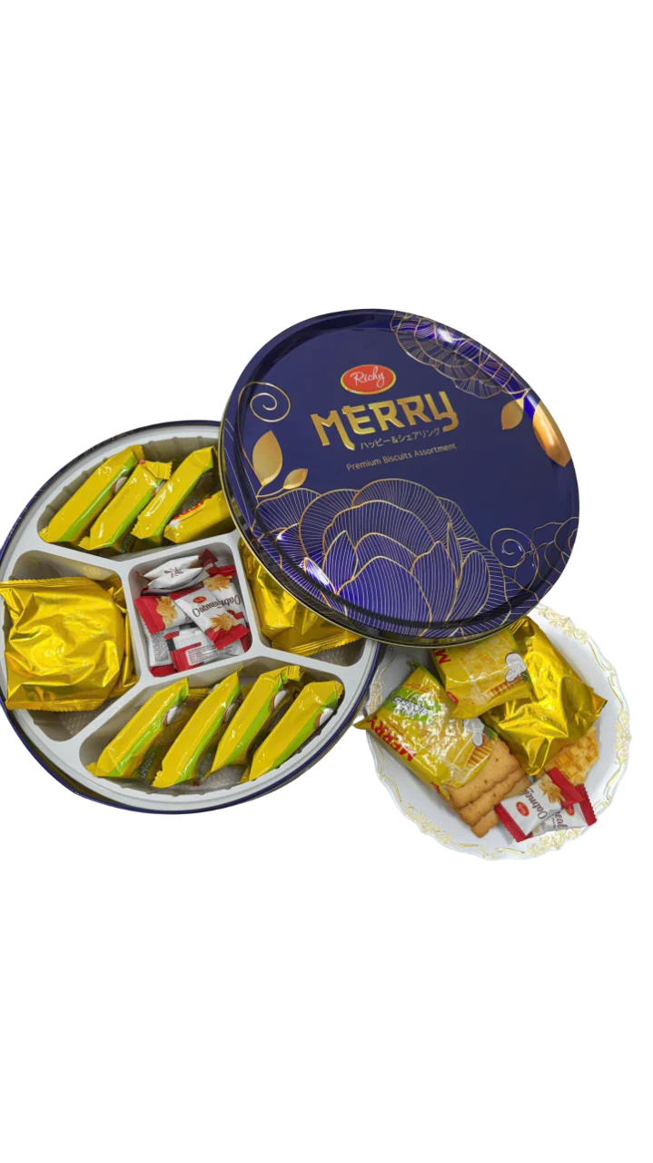 Richy Merry Premium Biscuit Assortment, 1 Tin - Image 2
